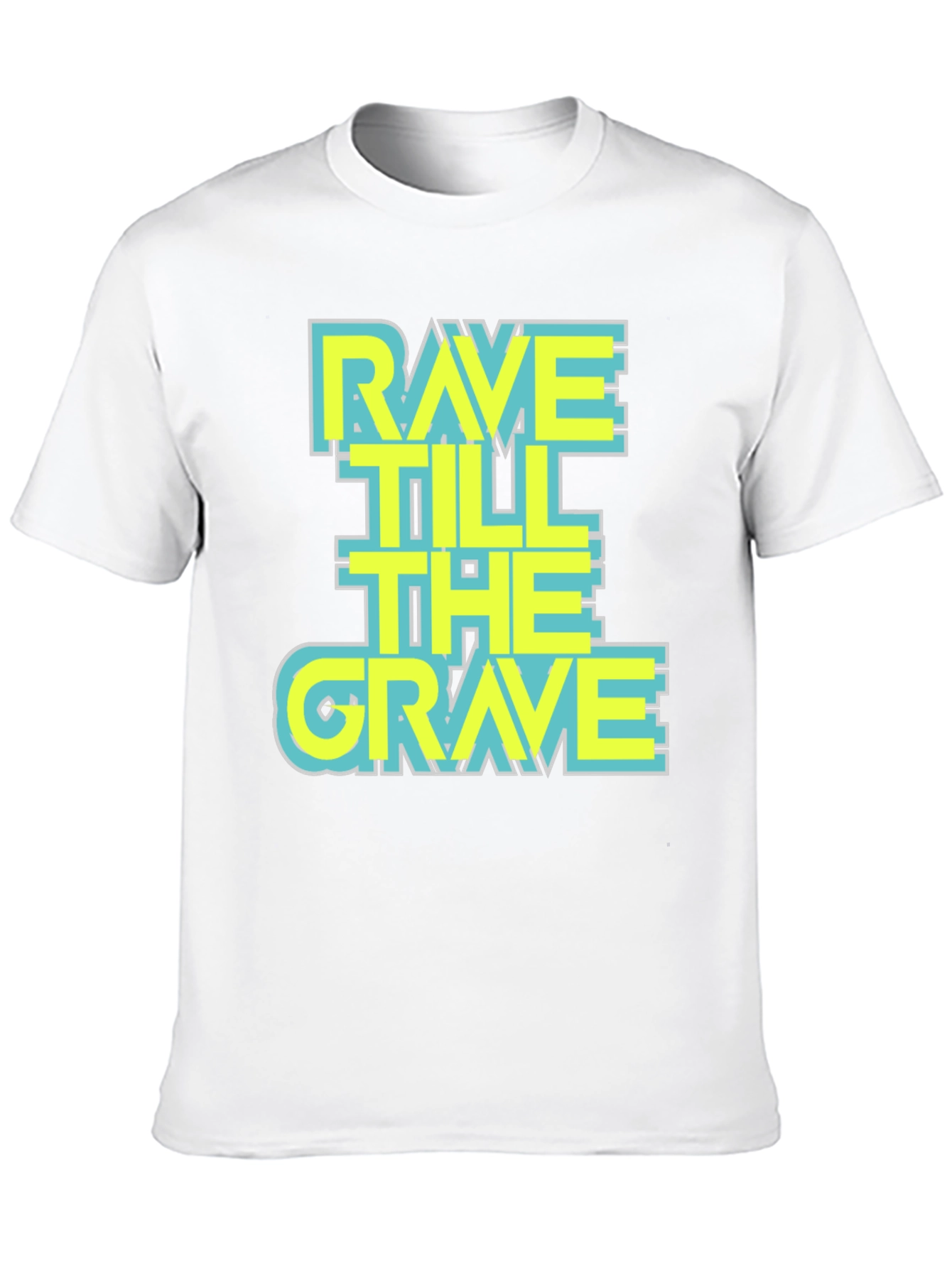 Rave Till the Grave Graphic T-Shirt - Black