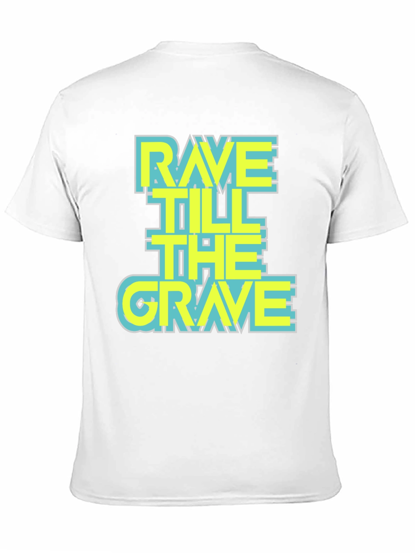 Rave Till the Grave Graphic T-Shirt - Black