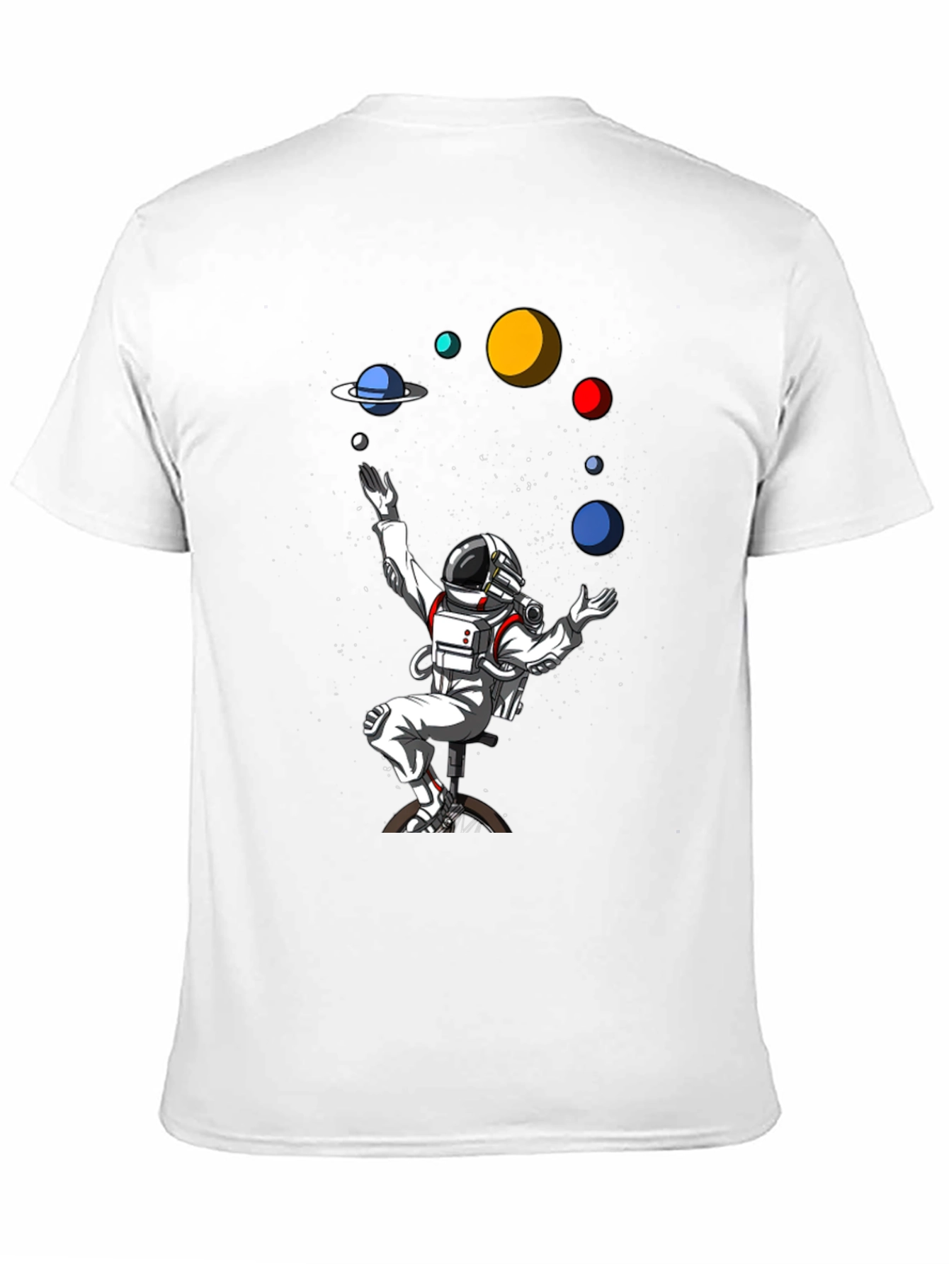 Astronaut Juggling Planets Graphic Tee