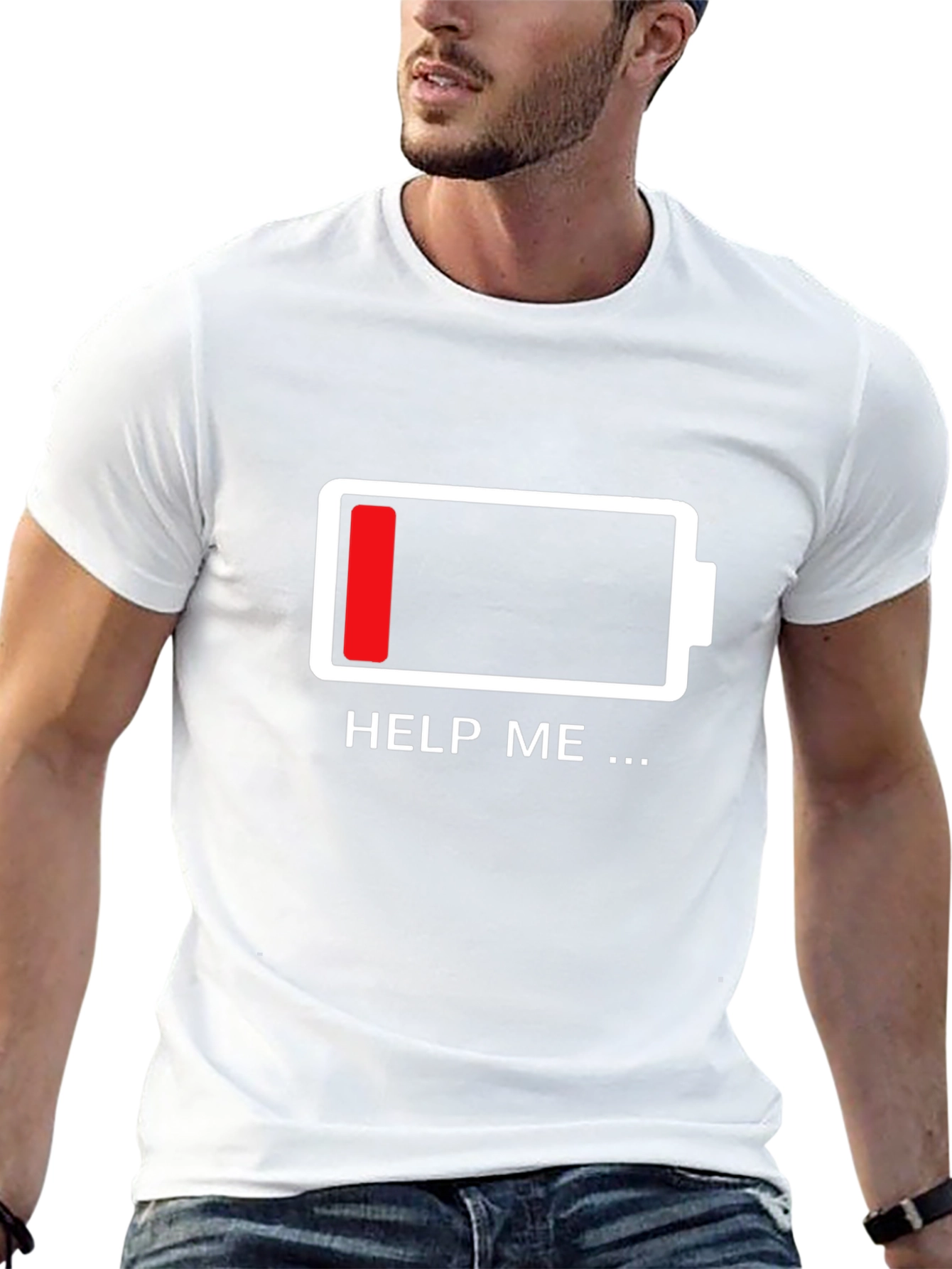 Low Battery Graphic T-Shirt