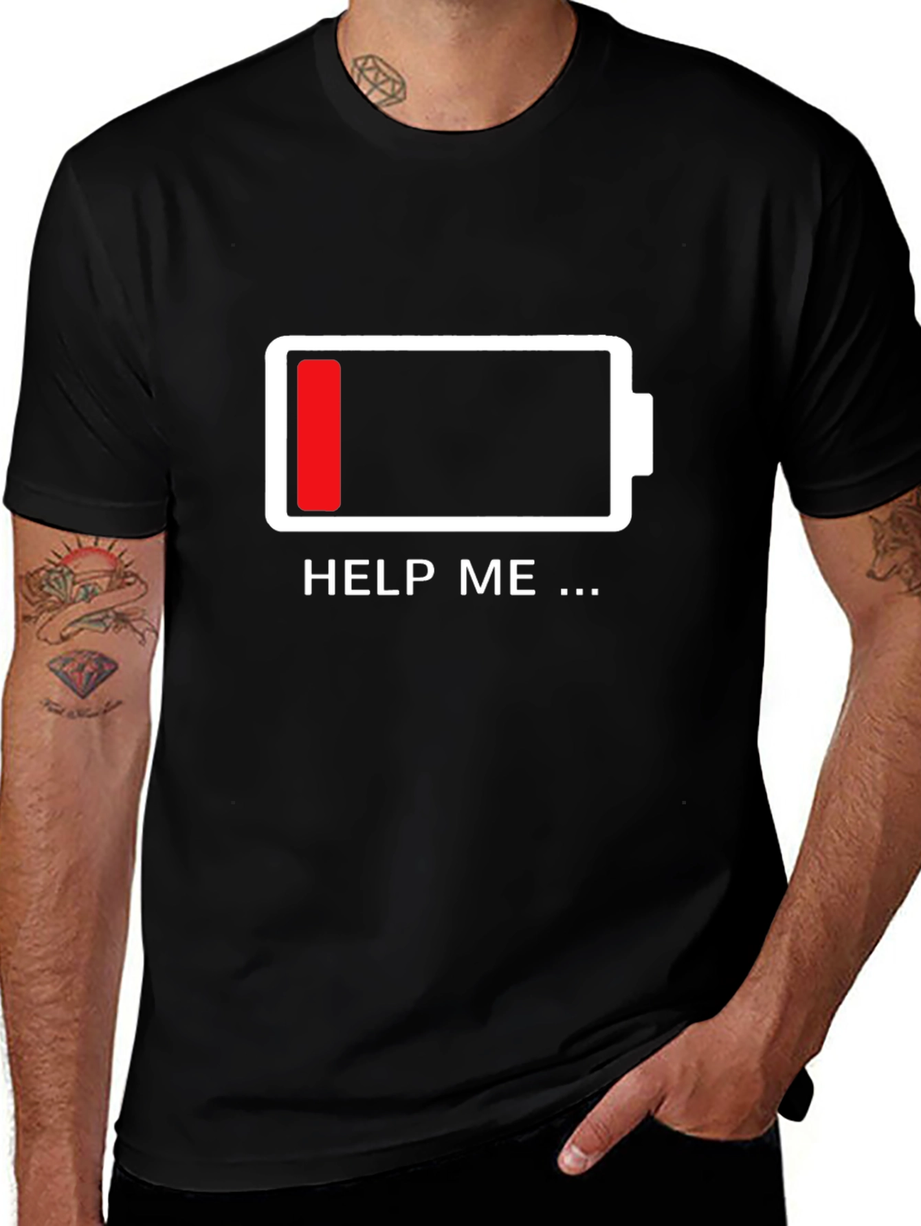 Low Battery Graphic T-Shirt