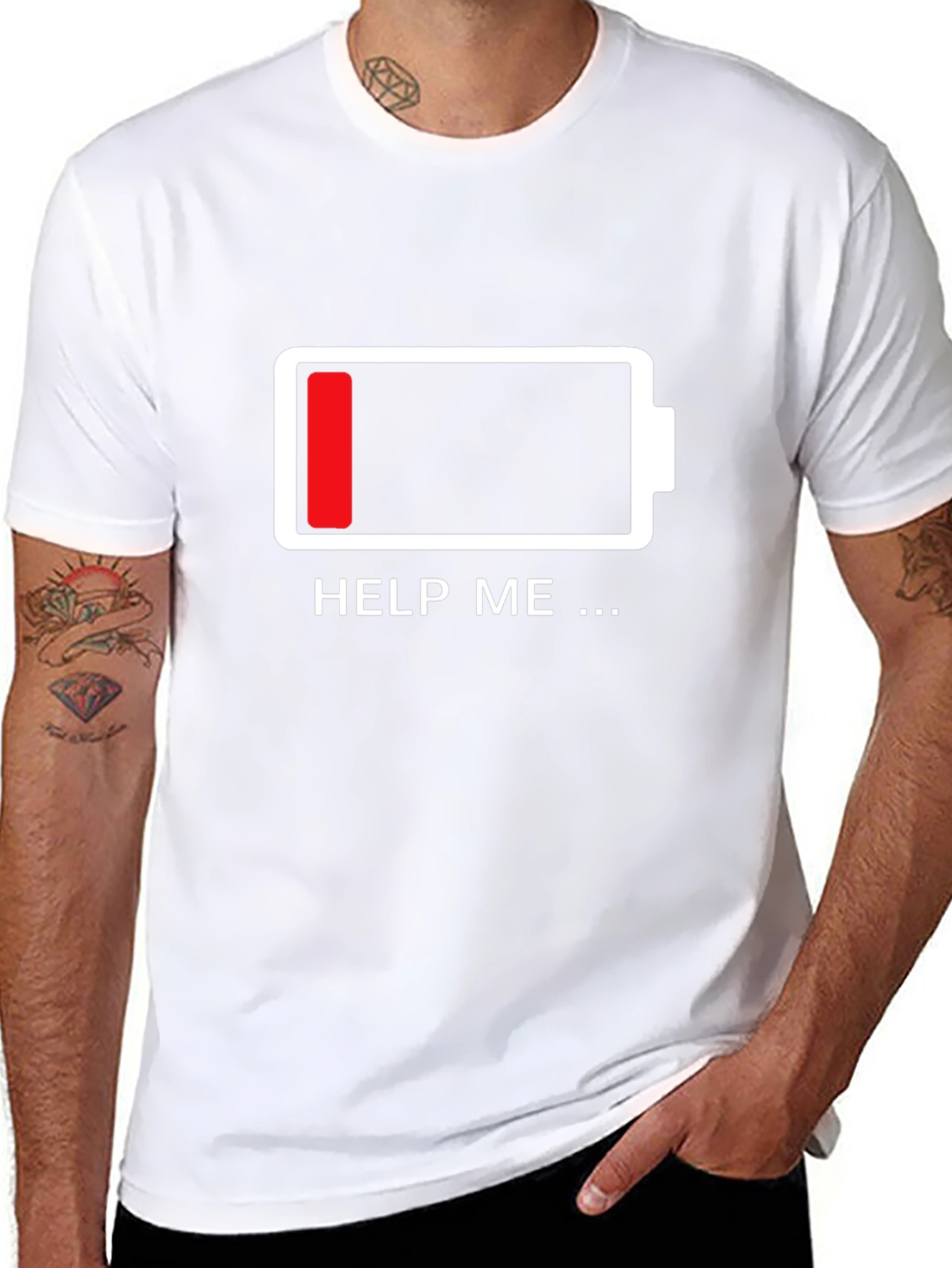 Low Battery Graphic T-Shirt