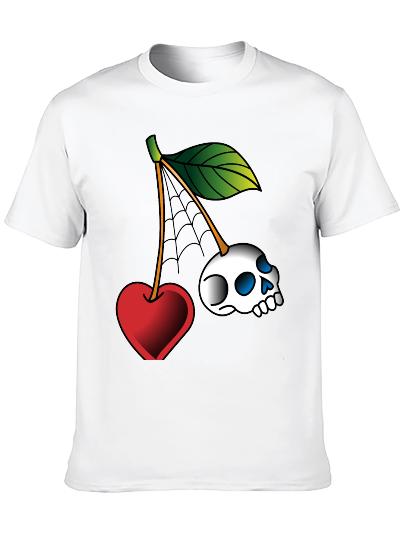Skull Cherry Graphic Tee - Unique Design!
