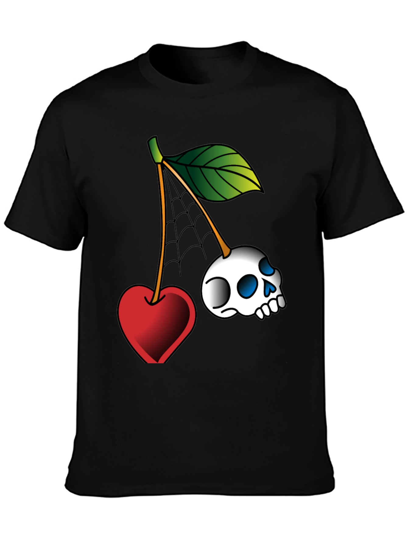 Skull Cherry Graphic Tee - Unique Design!