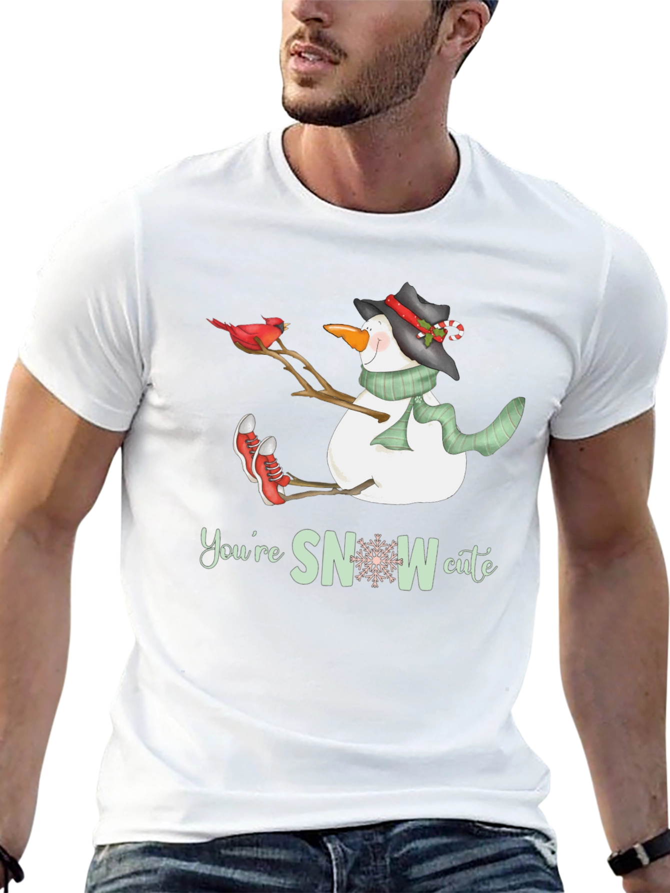 Cute Snowman Graphic Tee
