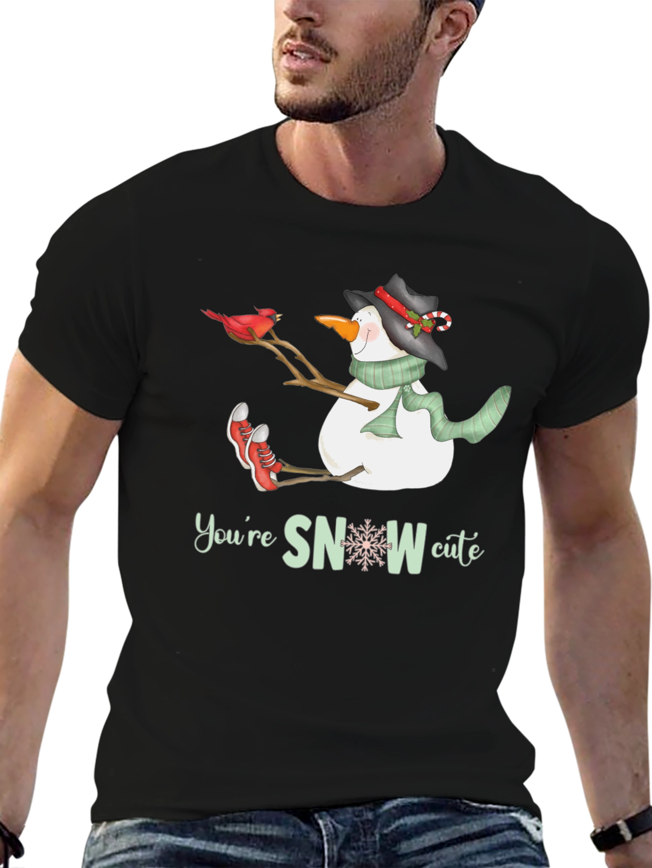 Cute Snowman Graphic Tee