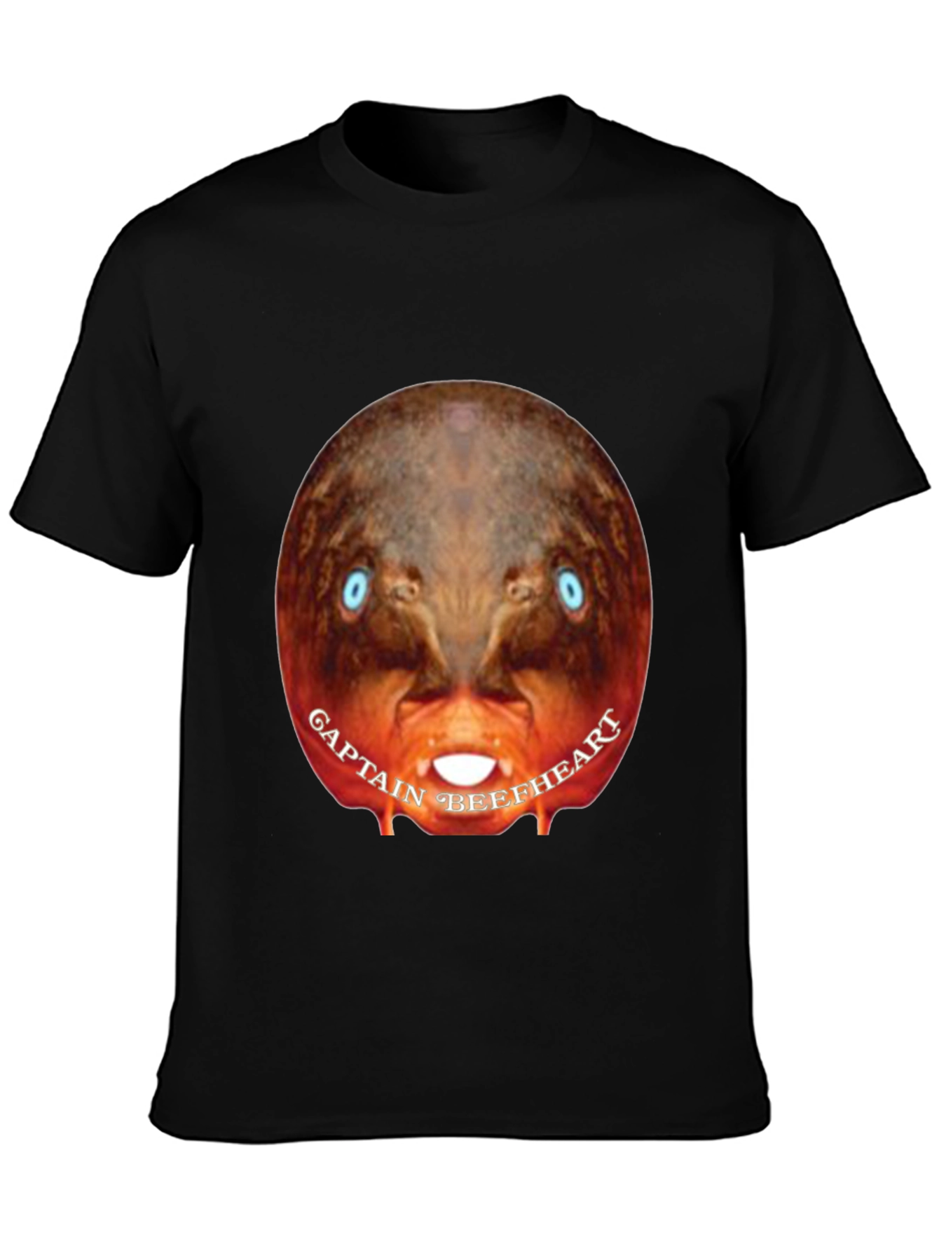 Captain Beefheart Graphic Tee - Black Cotton T-Shirt