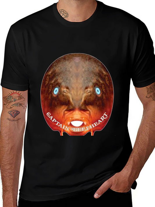 Captain Beefheart Graphic Tee - Black Cotton T-Shirt