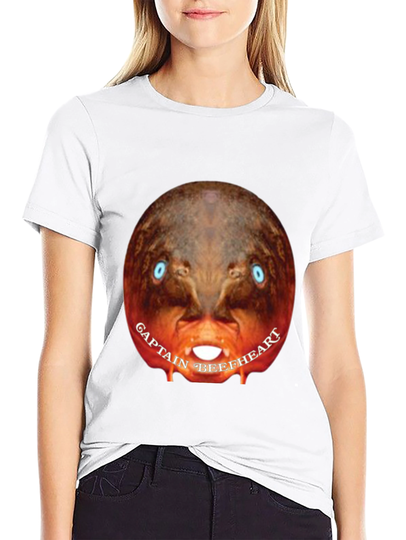 Captain Beefheart Graphic Tee - Black Cotton T-Shirt
