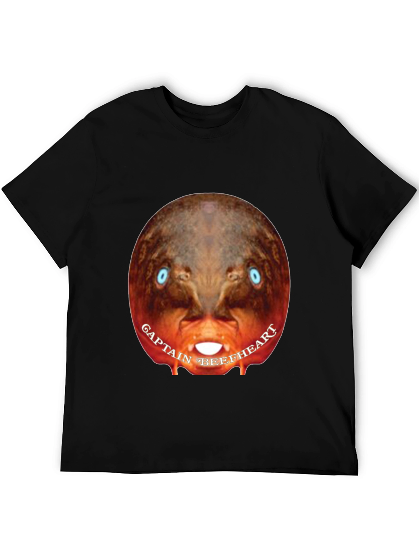 Captain Beefheart Graphic Tee - Black Cotton T-Shirt