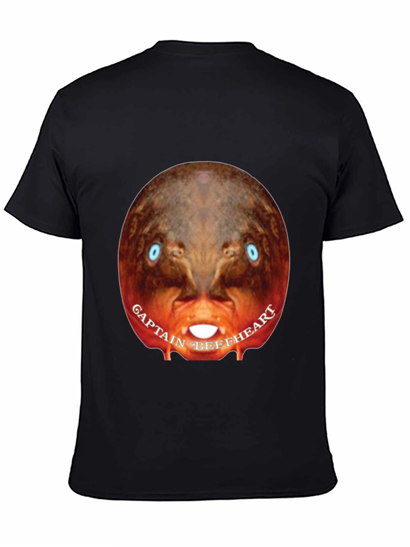 Captain Beefheart Graphic Tee - Black Cotton T-Shirt