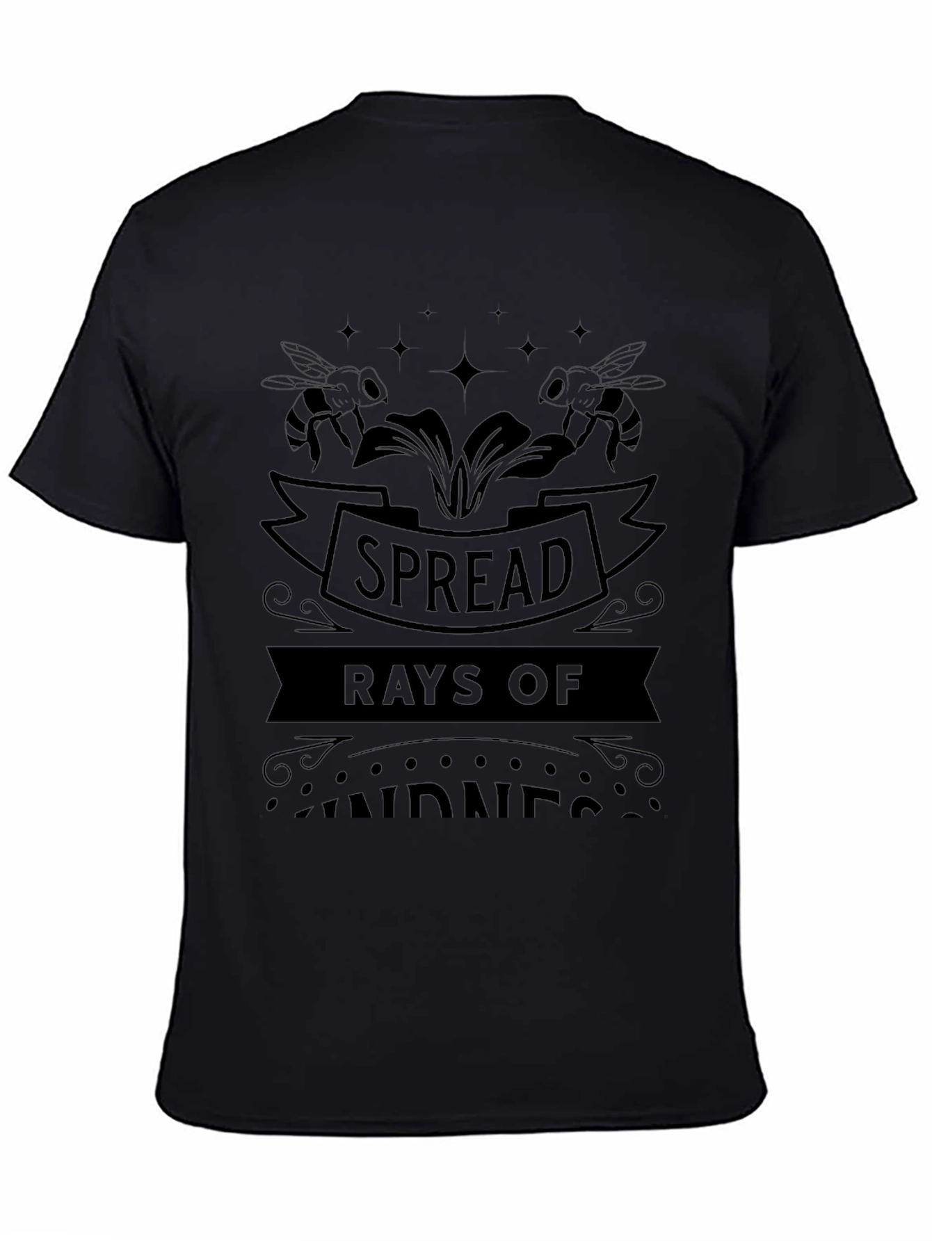 Spread Rays of Kindness Graphic Tee - Black