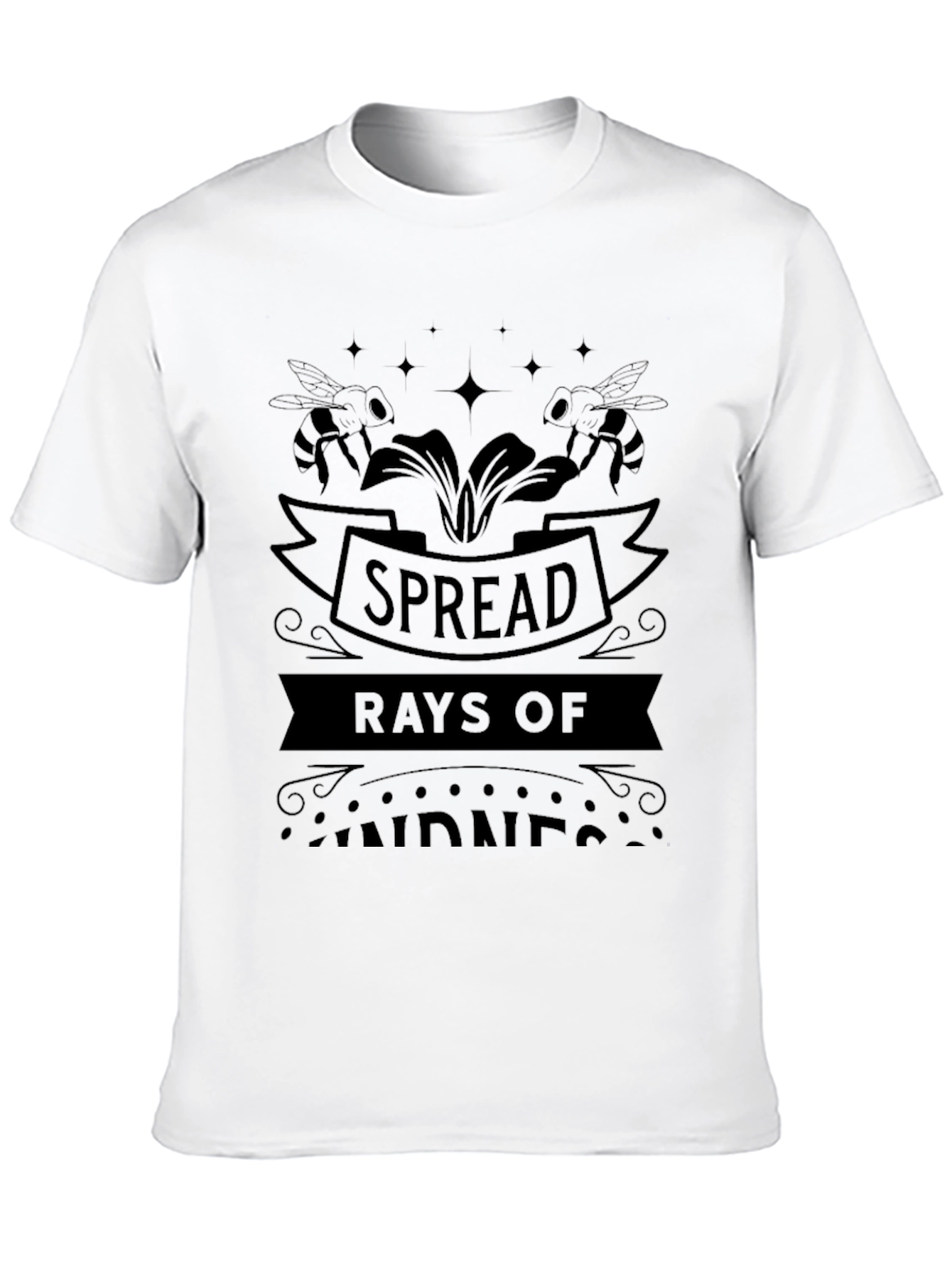 Spread Rays of Kindness Graphic Tee - Black