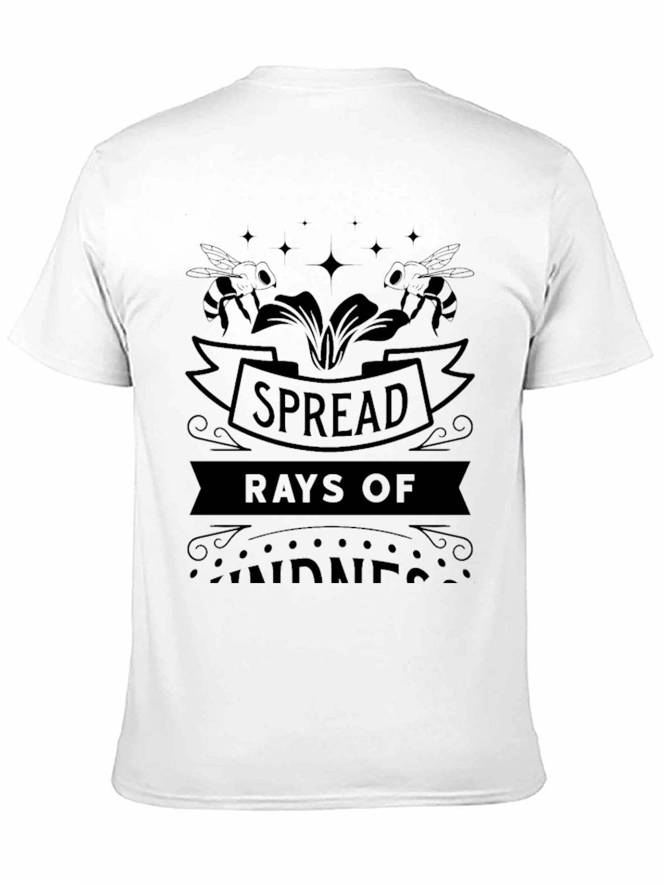 Spread Rays of Kindness Graphic Tee - Black