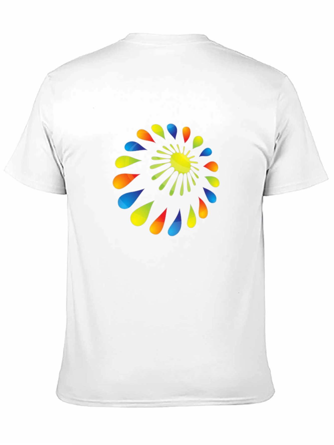 Abstract Spiral Graphic Black T-Shirt