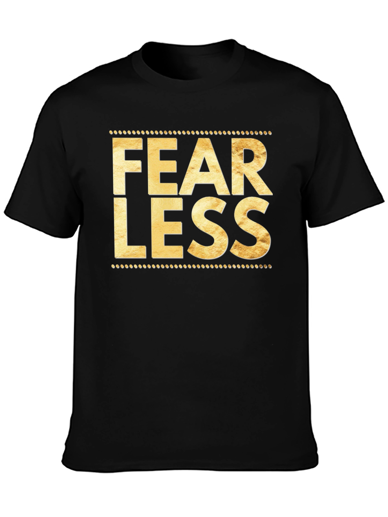 Fearless Graphic Tee - Trendy Black T-Shirt