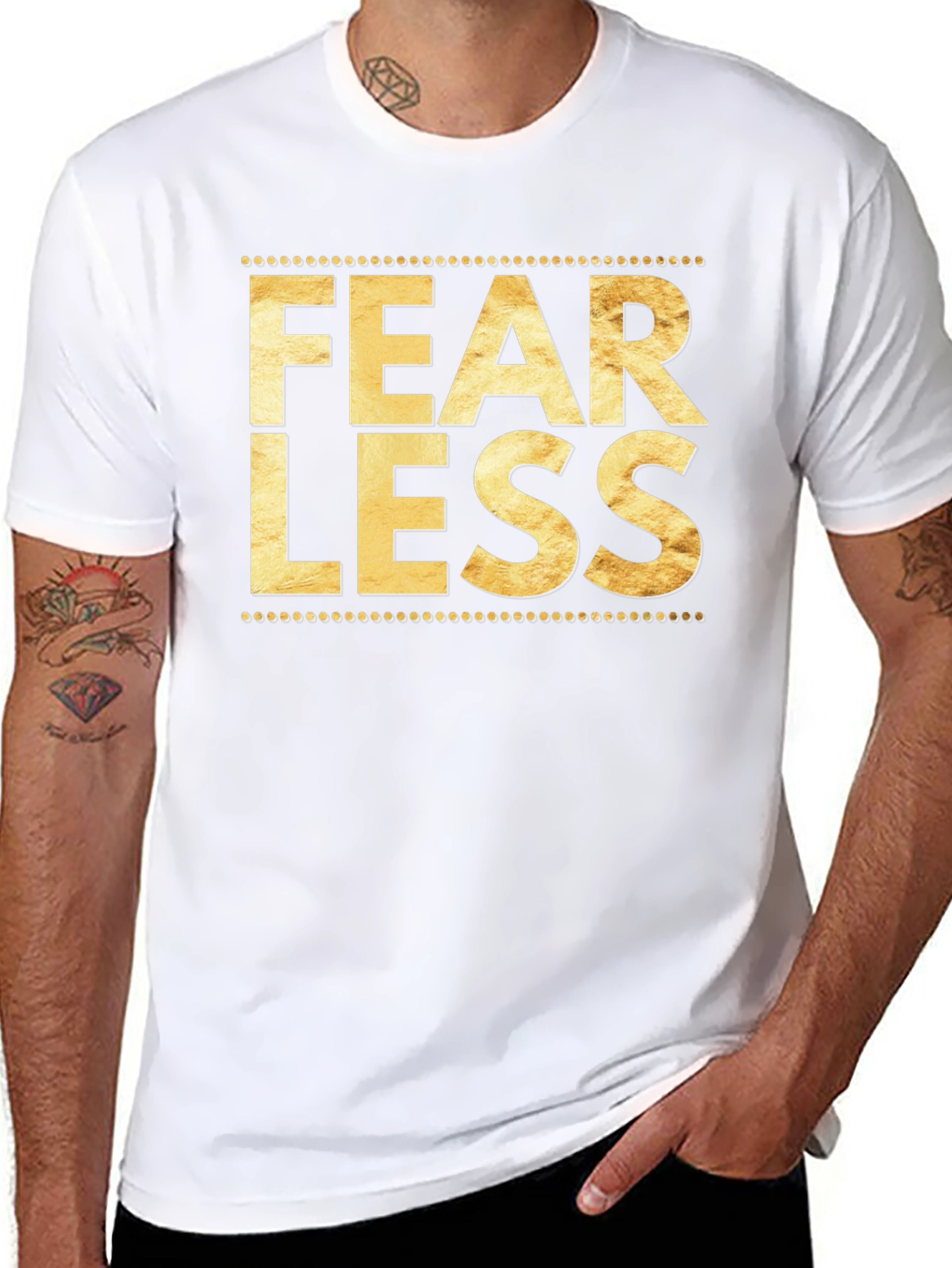 Fearless Graphic Tee - Trendy Black T-Shirt