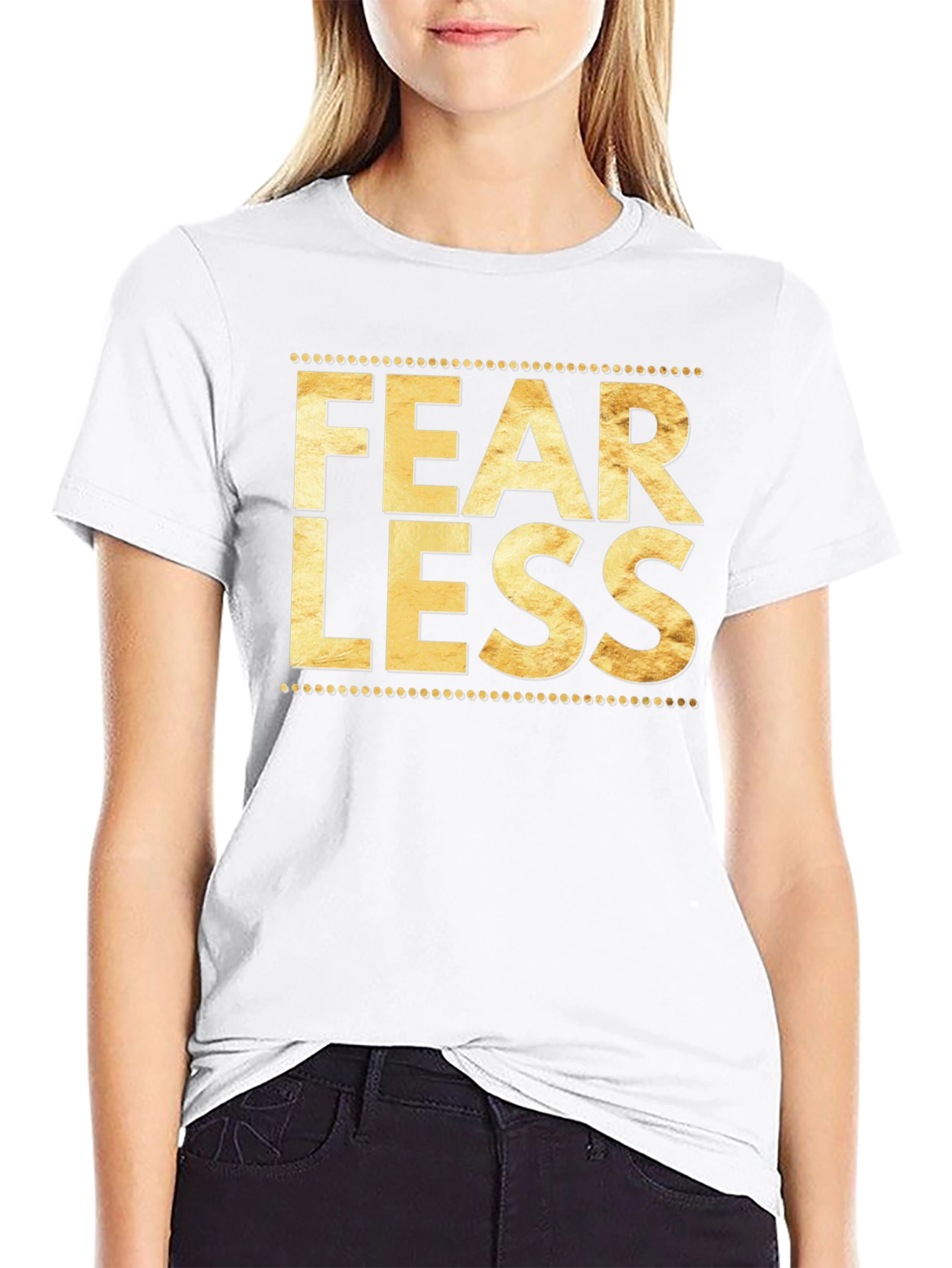 Fearless Graphic Tee - Trendy Black T-Shirt