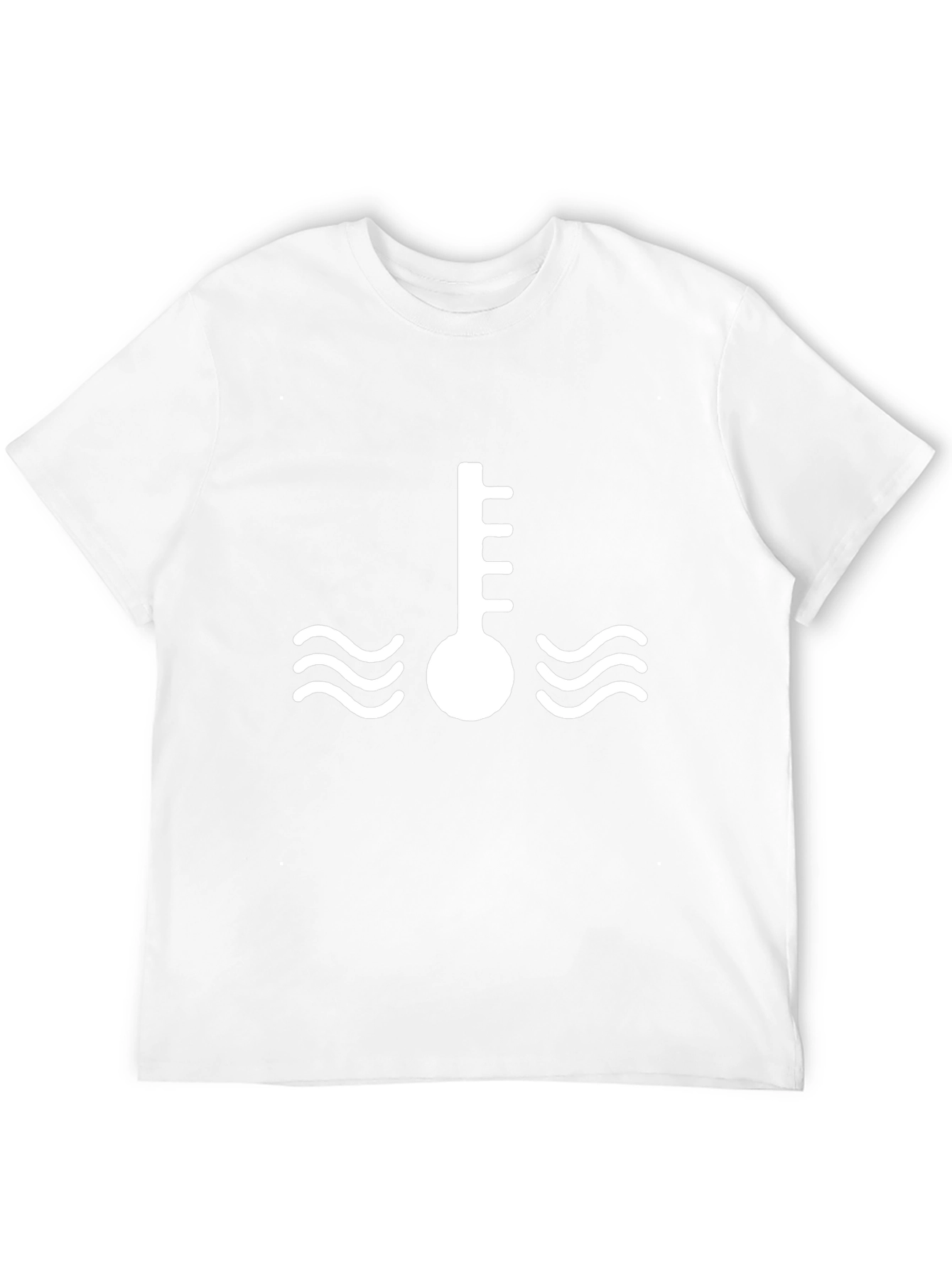Temperature Gauge Graphic Tee - Black Cotton Shirt