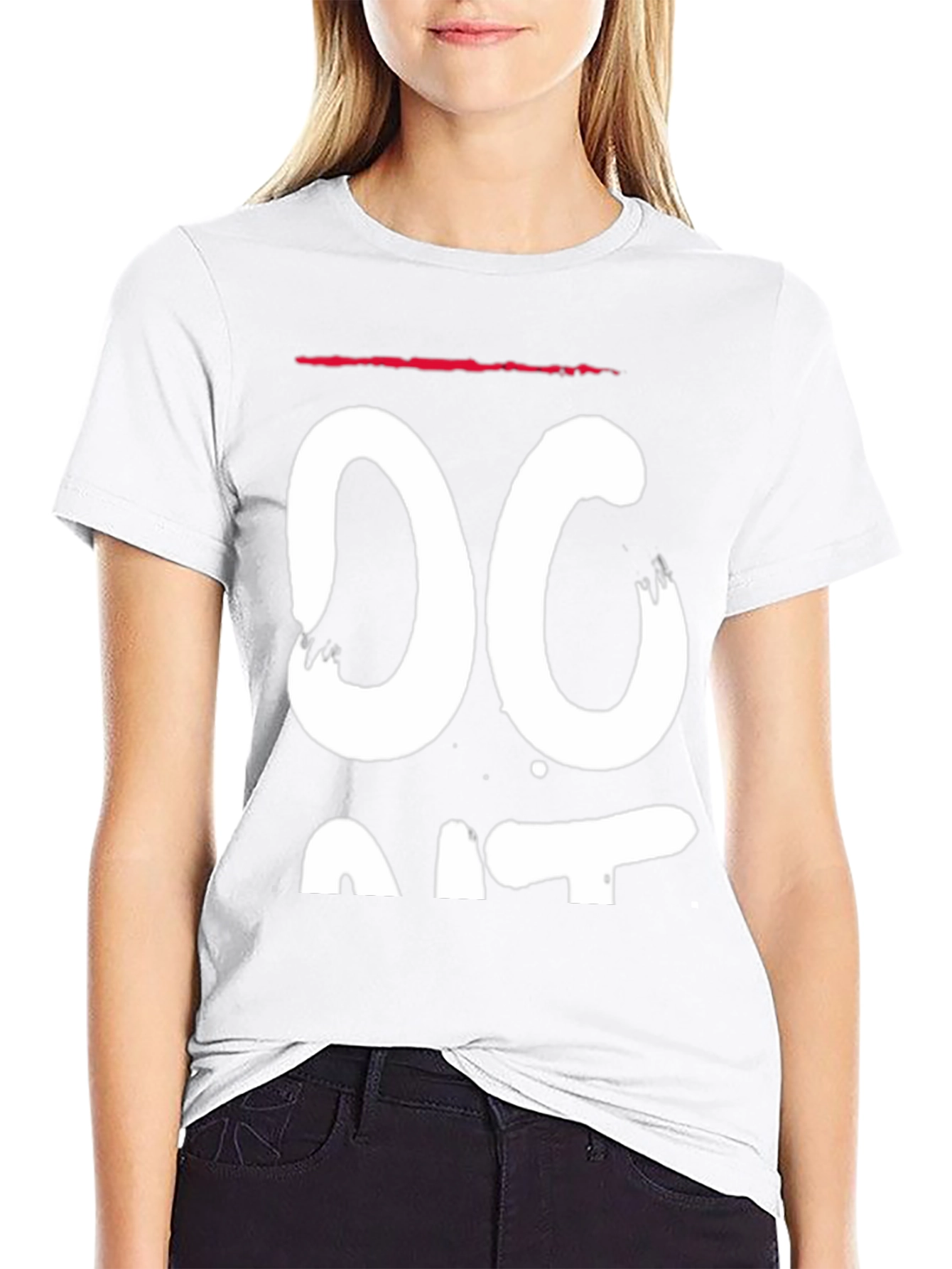 Bold Graphic Tee - DC - Black Cotton Casual