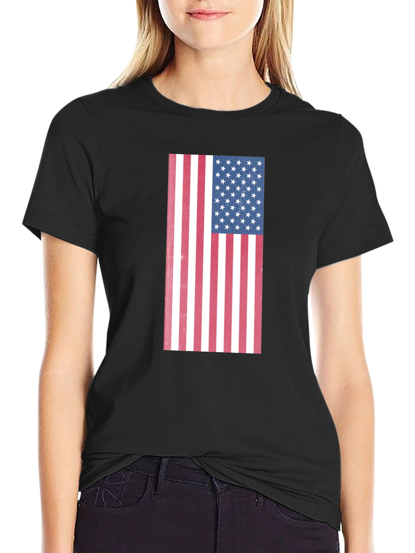 American Flag Graphic Tee - Patriotic Style