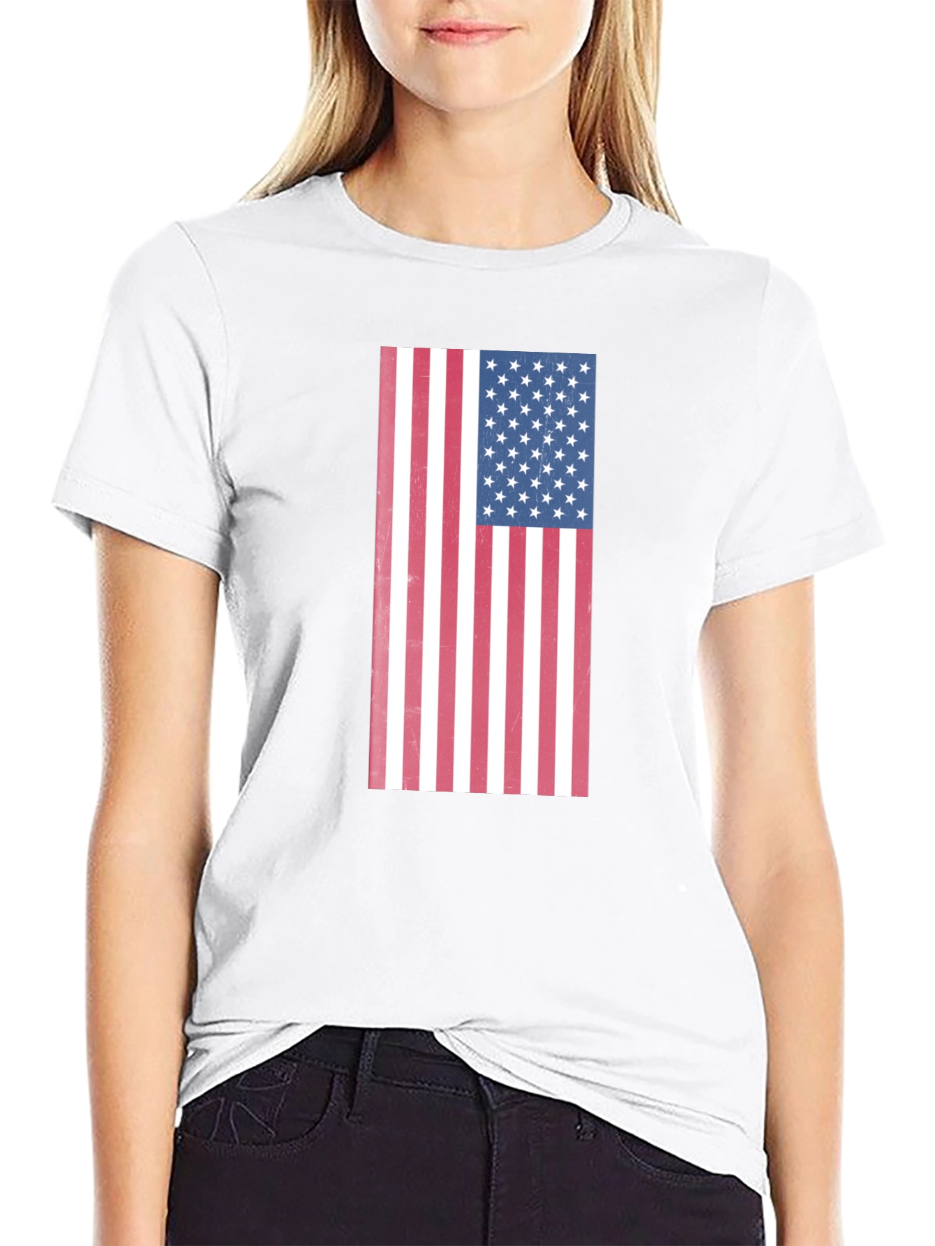 American Flag Graphic Tee - Patriotic Style