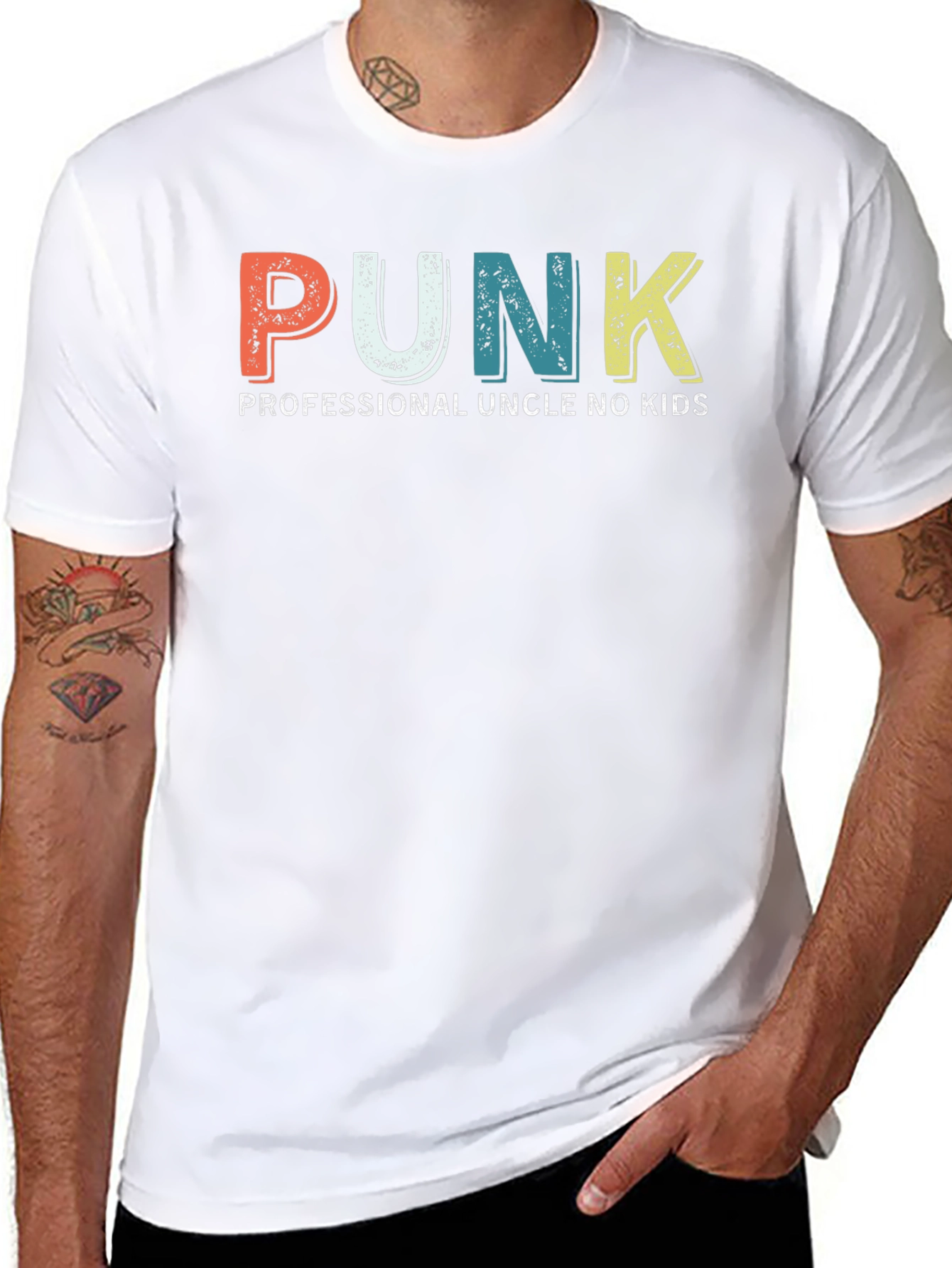 PUNK Professional Uncle No Kids Graphic Tee