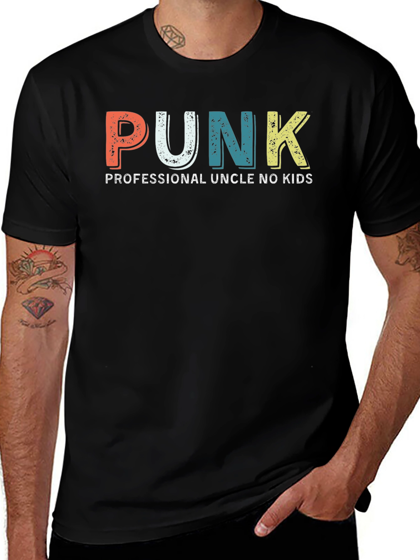 PUNK Professional Uncle No Kids Graphic Tee