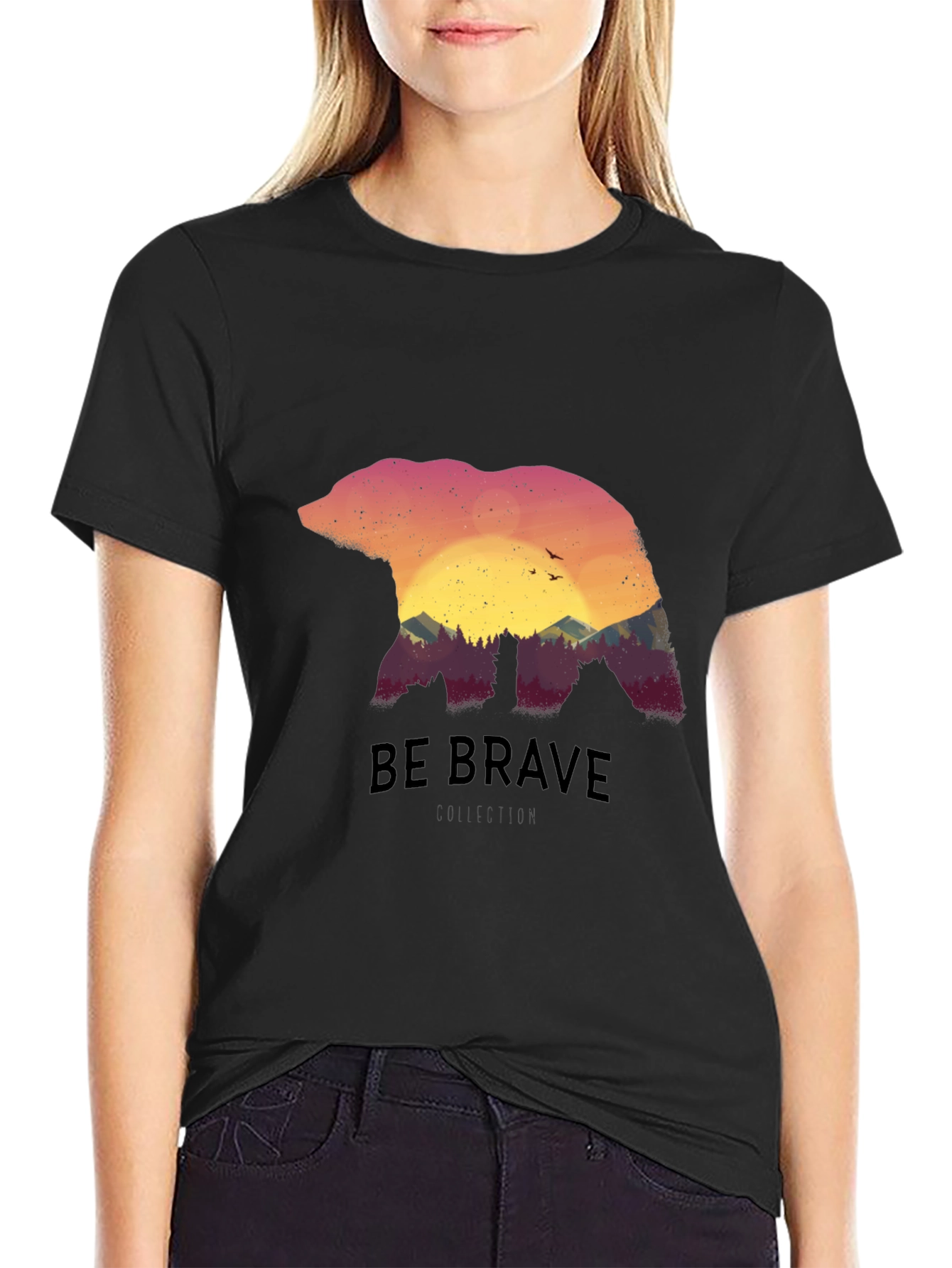 Brave Bear Nature Graphic Tee