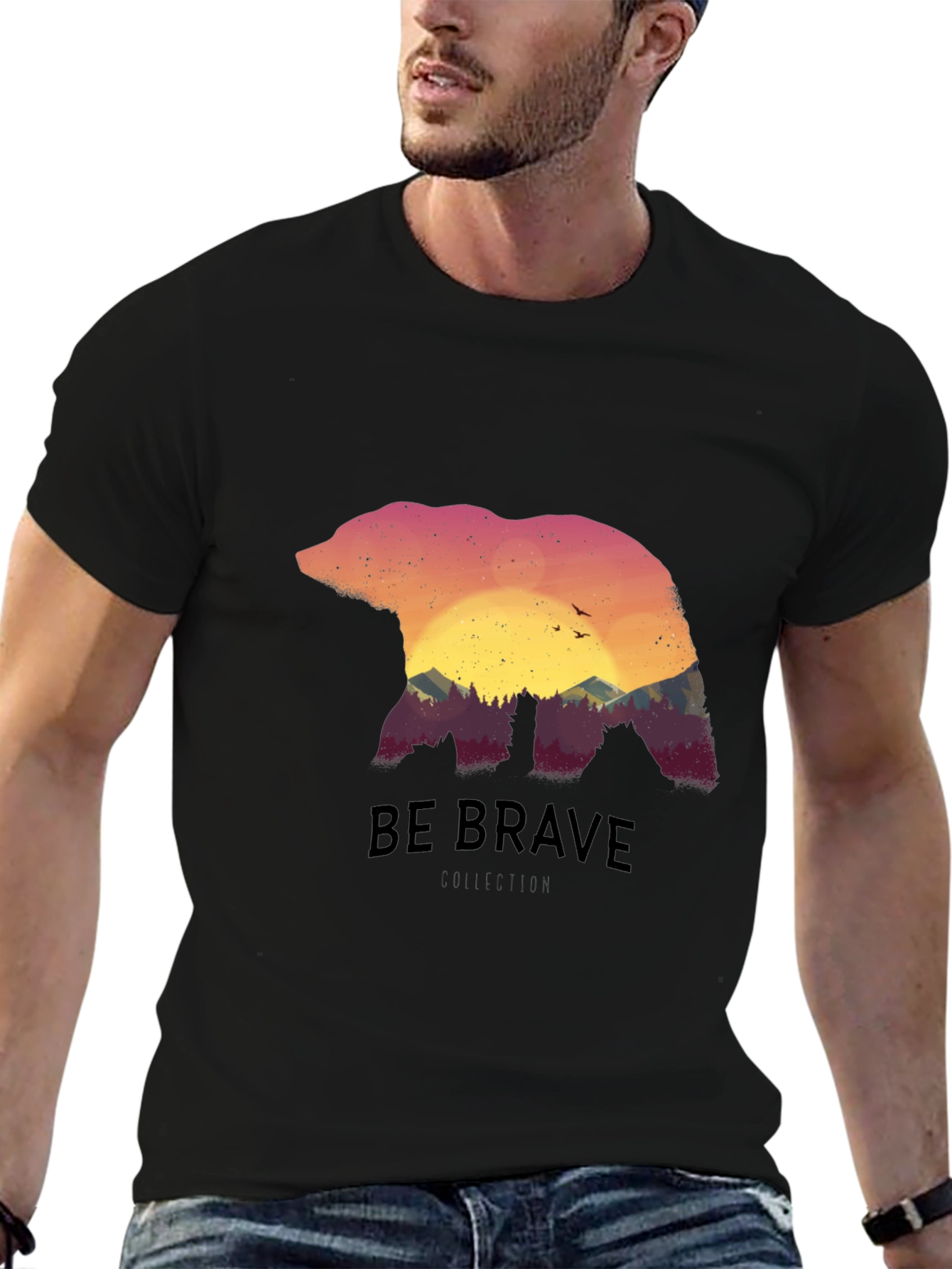 Brave Bear Nature Graphic Tee