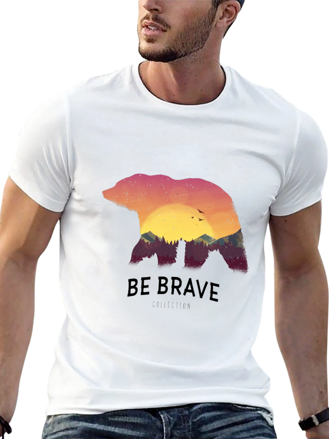 Brave Bear Nature Graphic Tee