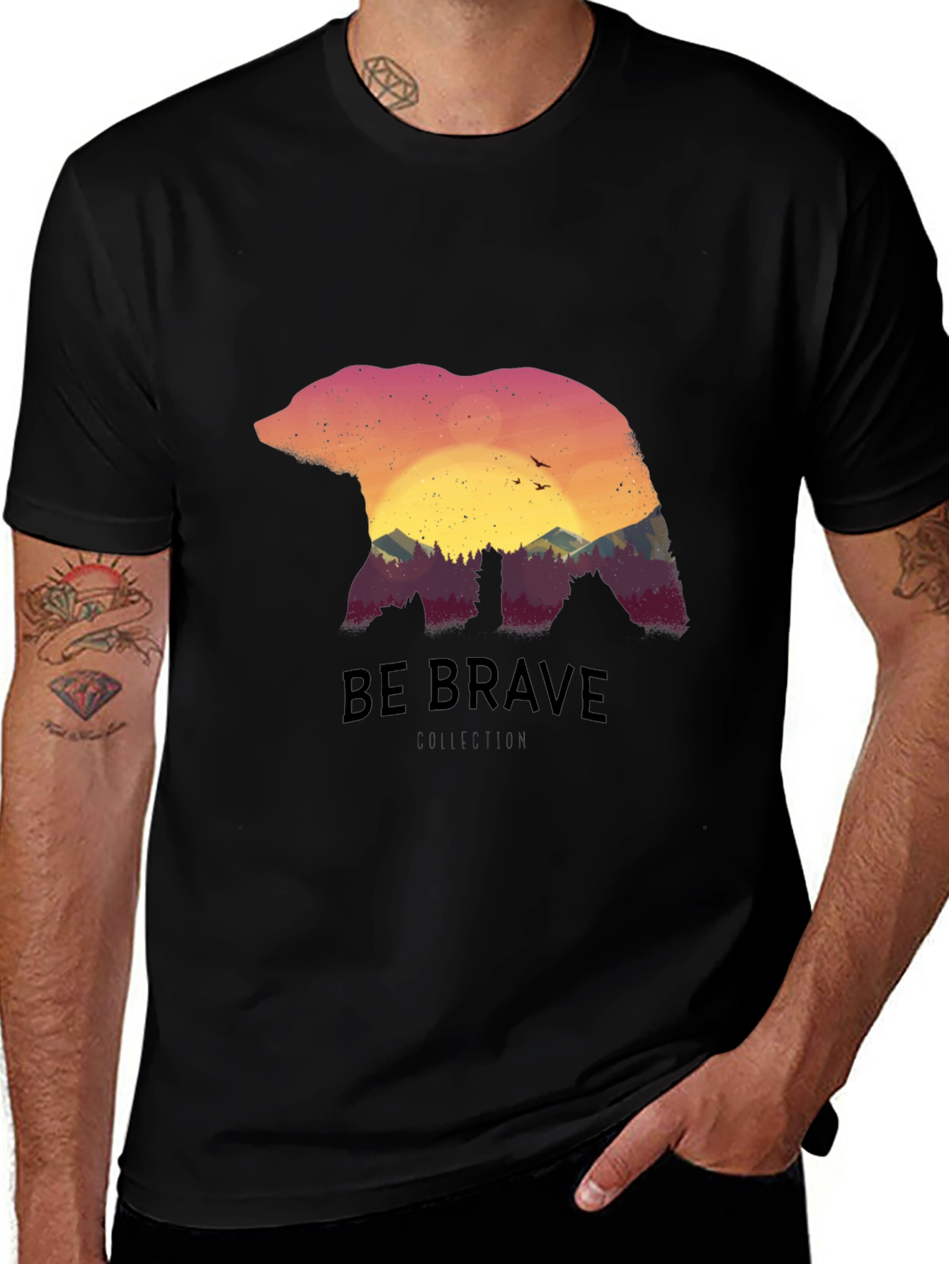 Brave Bear Nature Graphic Tee