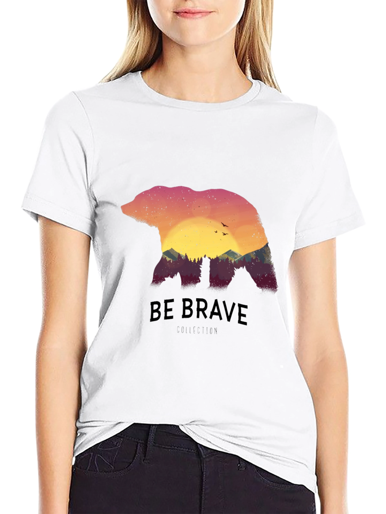 Brave Bear Nature Graphic Tee