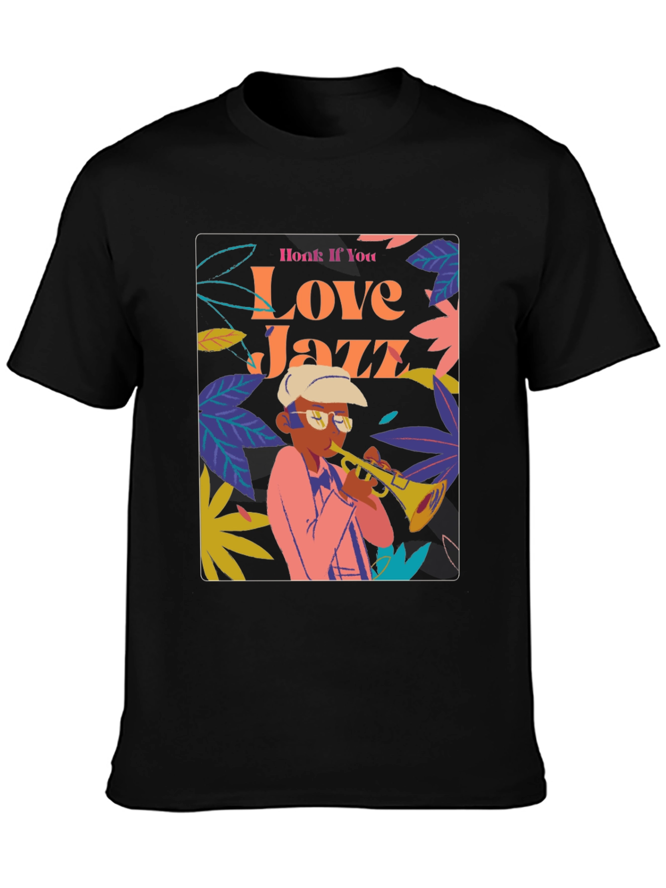Honk If You Love Jazz Graphic T-Shirt