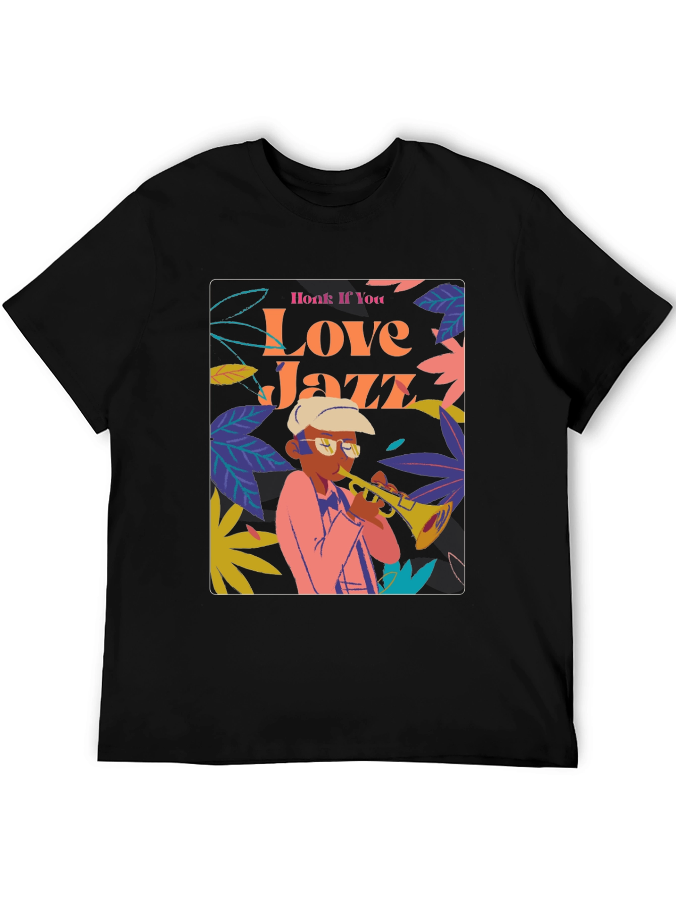 Honk If You Love Jazz Graphic T-Shirt