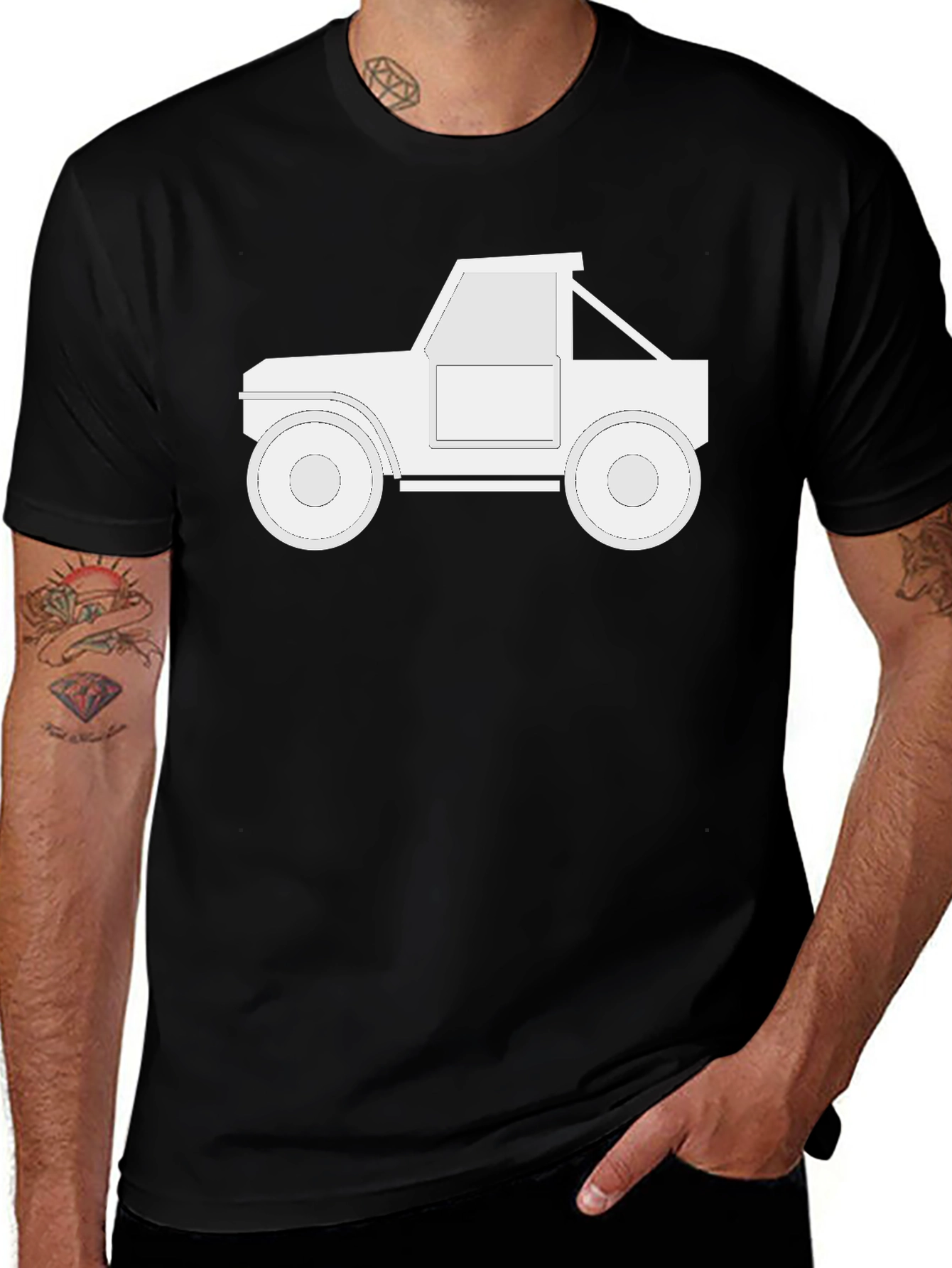 Off-Road Vehicle Graphic Tee - Black