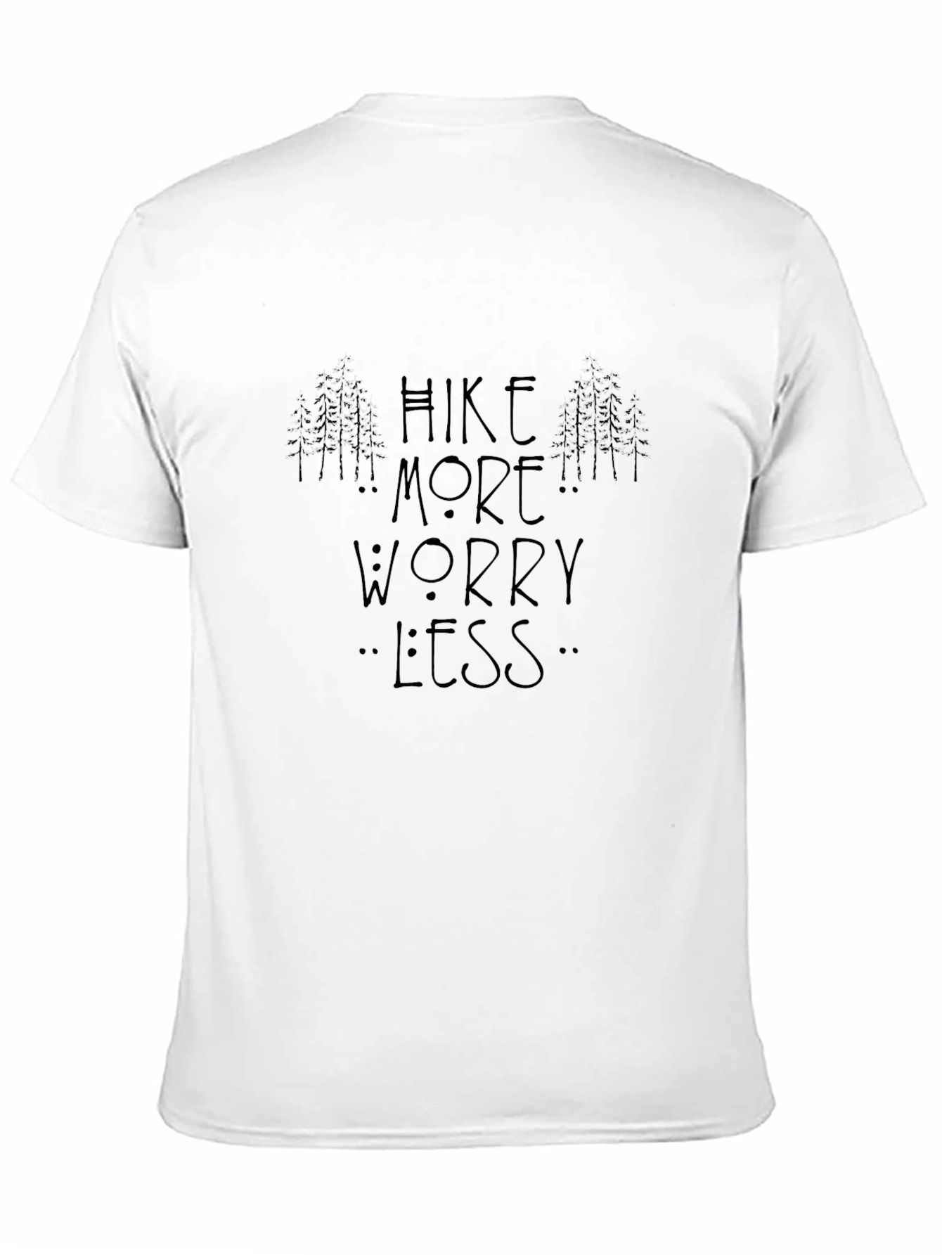 Hike More Worry Less Black T-Shirt
