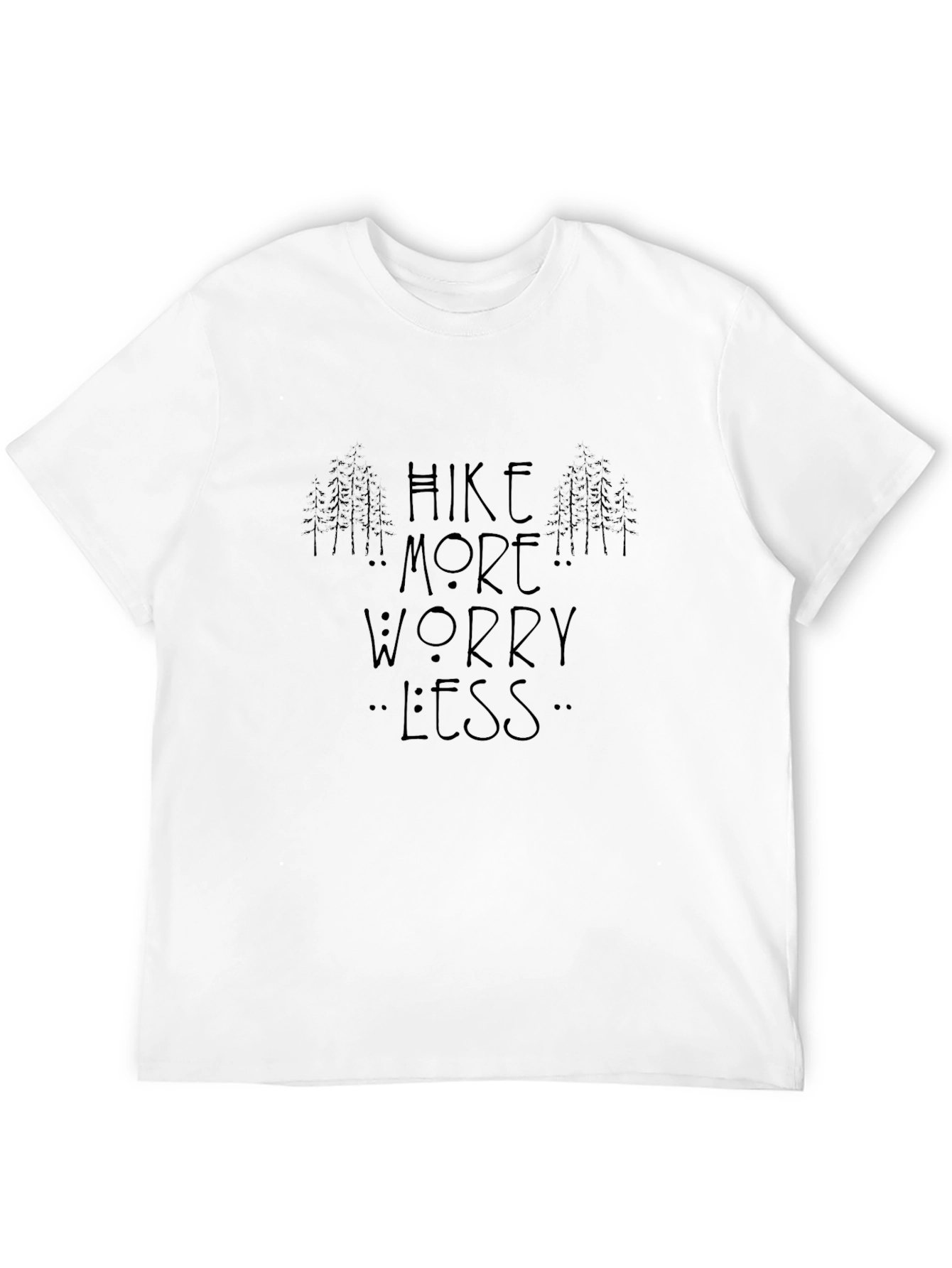 Hike More Worry Less Black T-Shirt