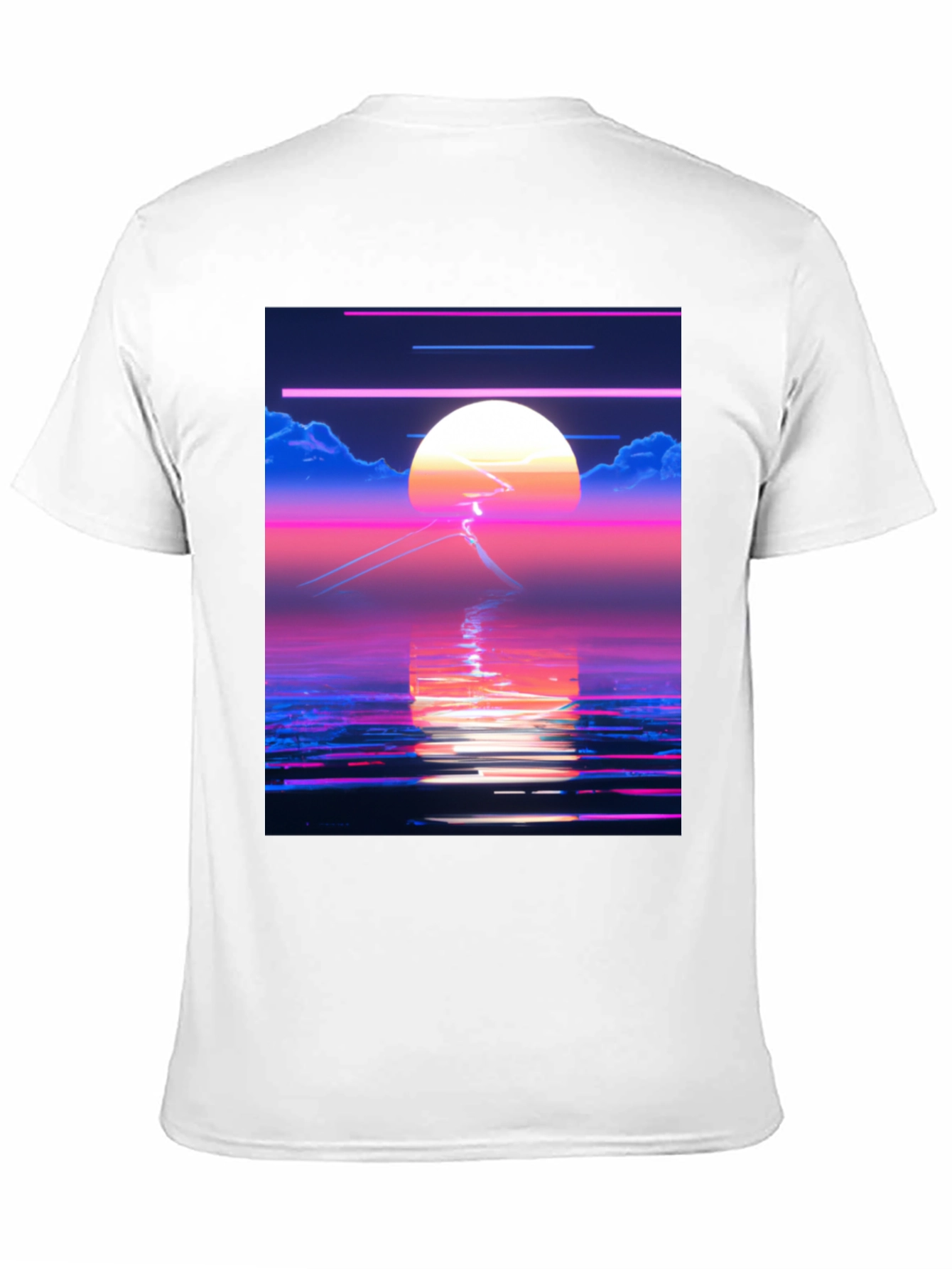 Synthwave Sunset T-Shirt - Retro 80s Aesthetic