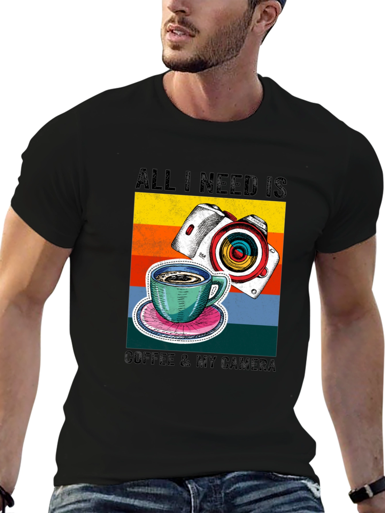 Coffee & Camera Graphic Tee