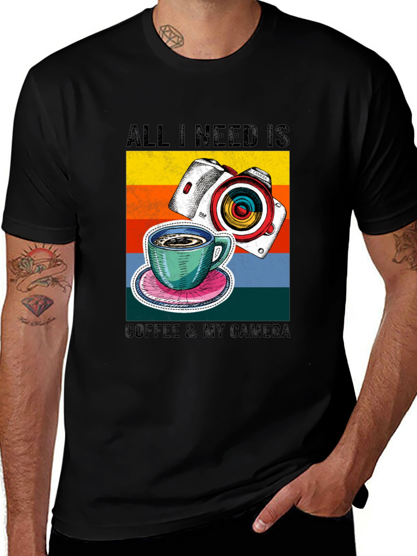 Coffee & Camera Graphic Tee