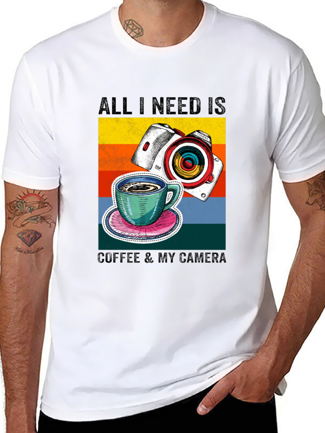 Coffee & Camera Graphic Tee