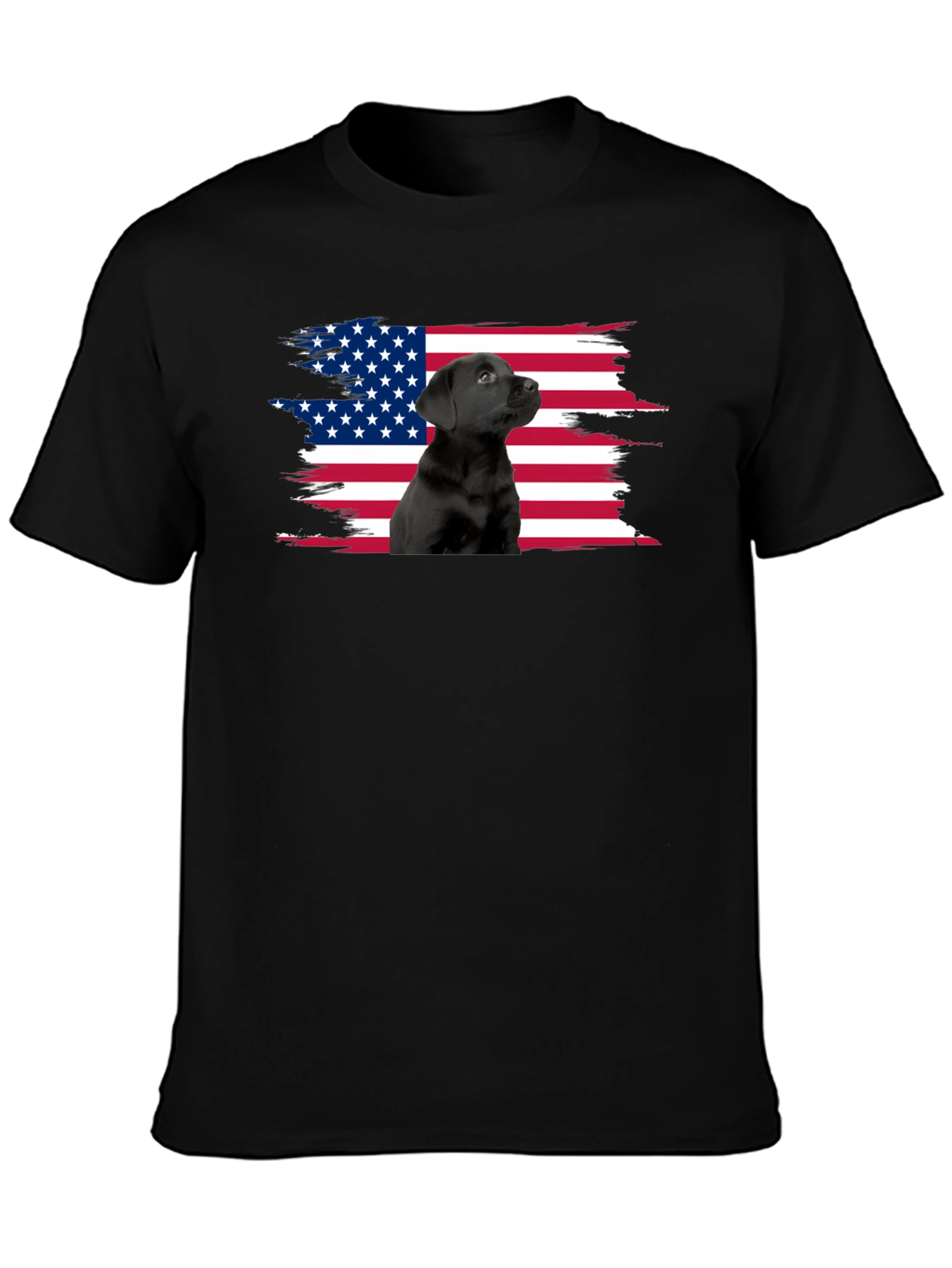 American Flag Dog Lover T-Shirt