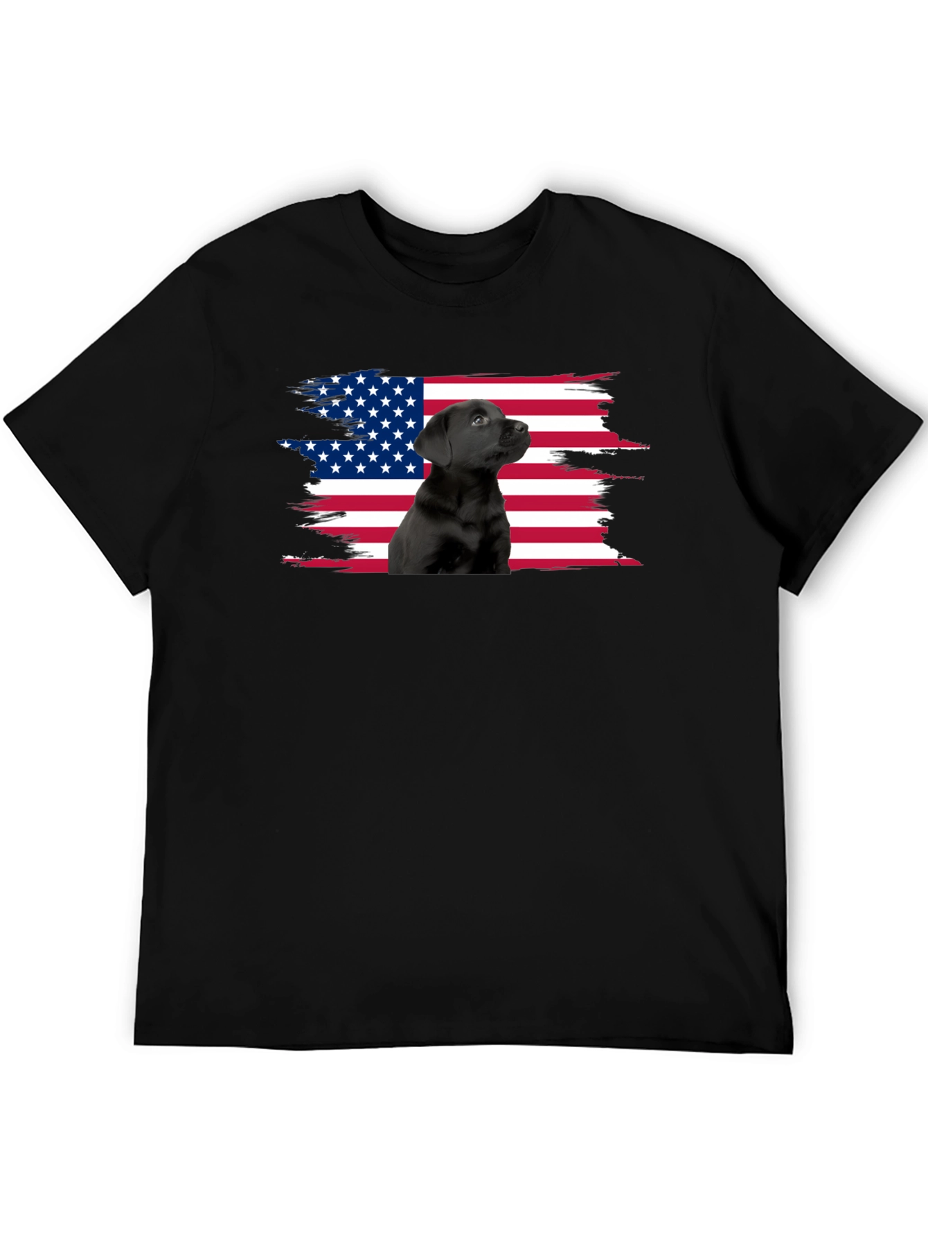 American Flag Dog Lover T-Shirt