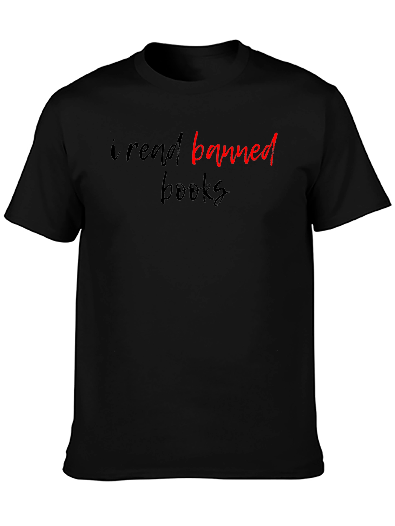 I Read Banned Books Black Graphic T-Shirt