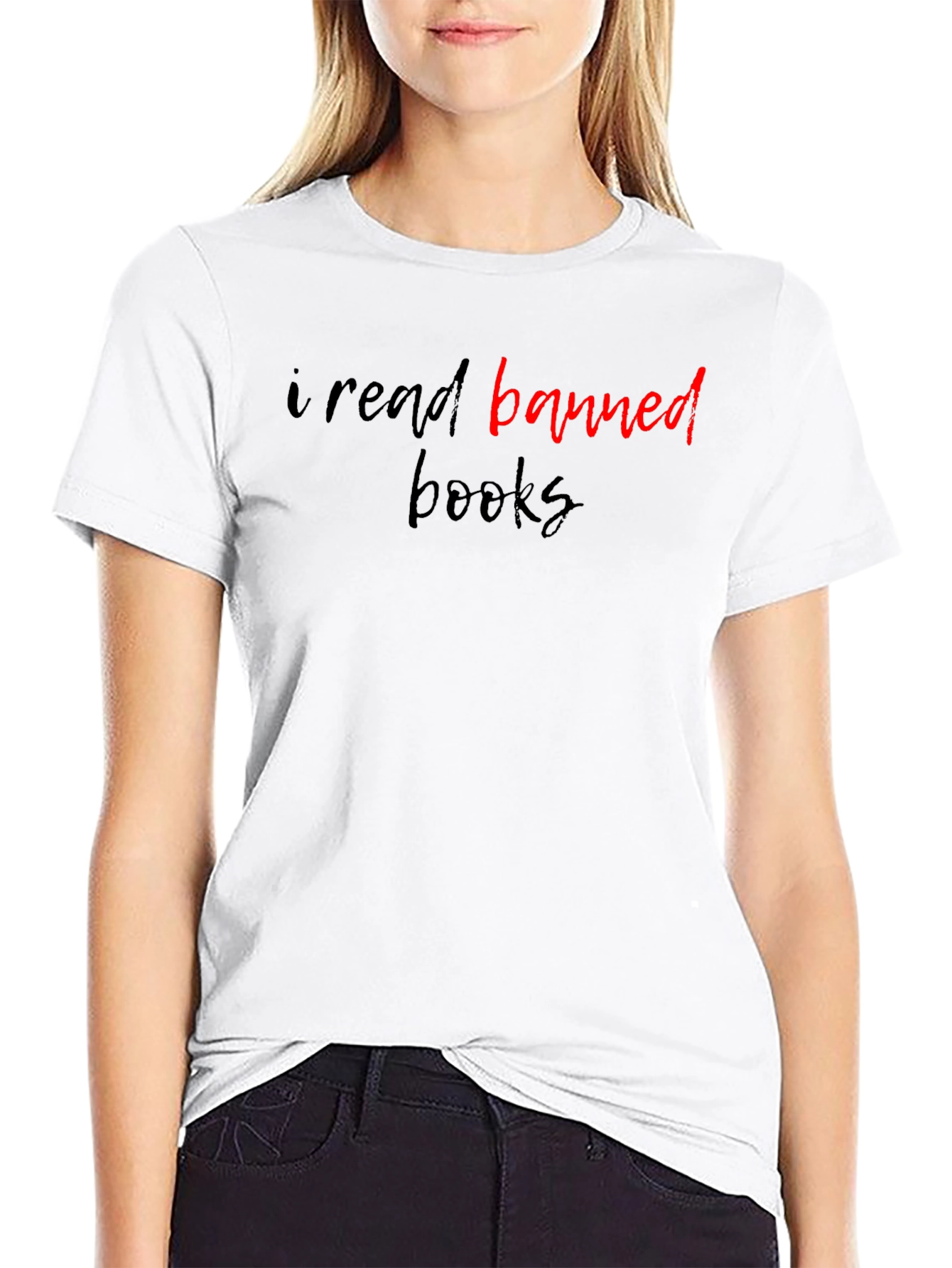 I Read Banned Books Black Graphic T-Shirt