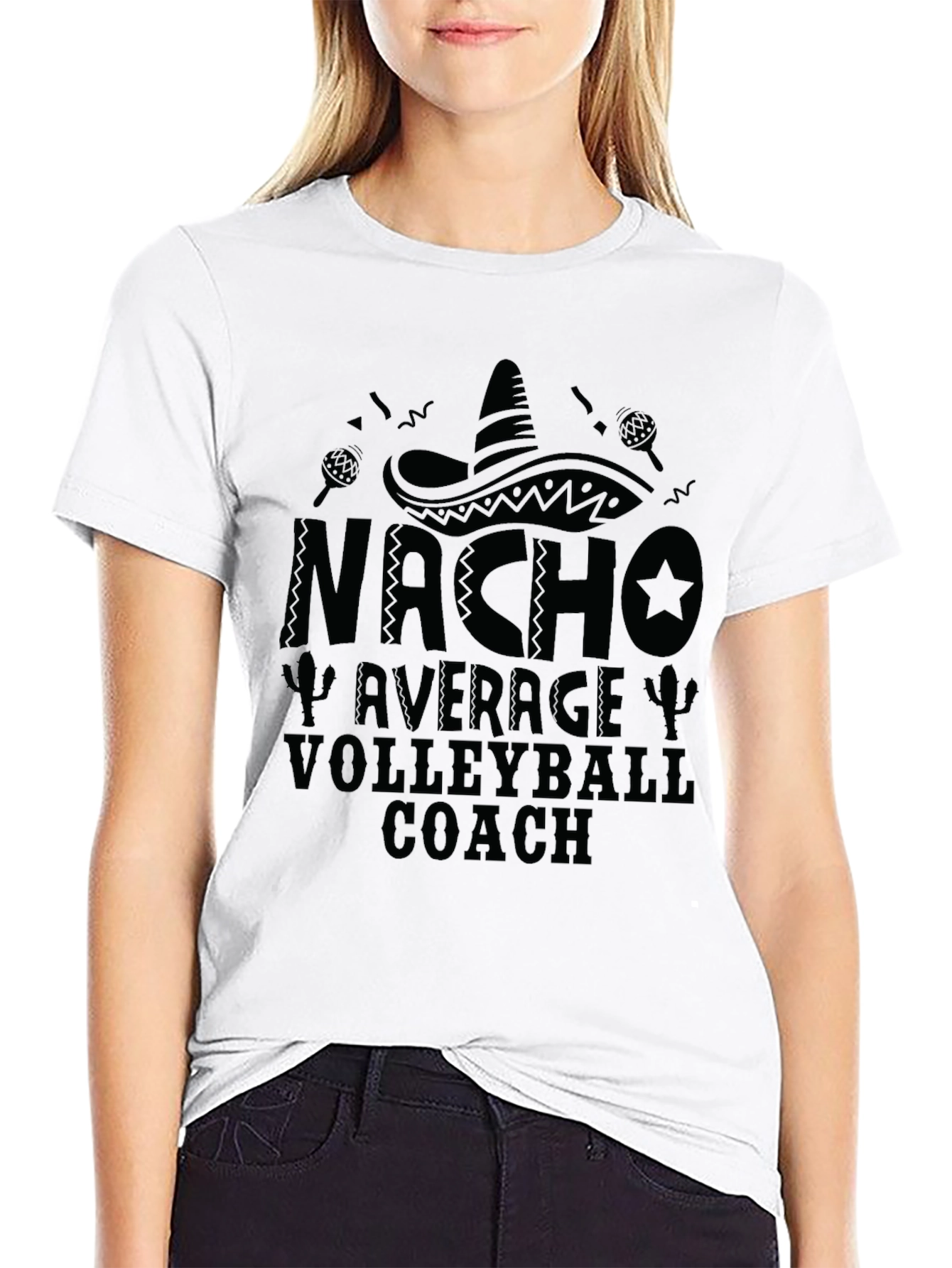 Nacho Average Volleyball Coach T-Shirt