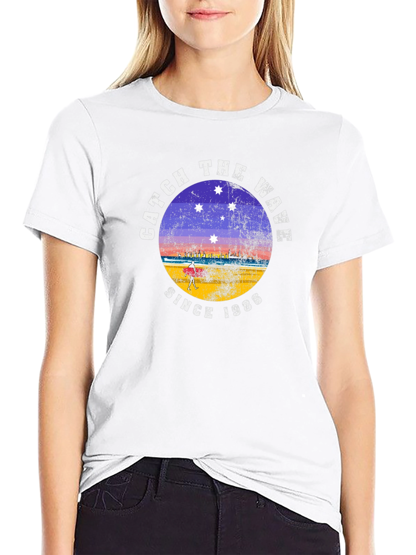Catch the Wave Since 1986 Black T-Shirt