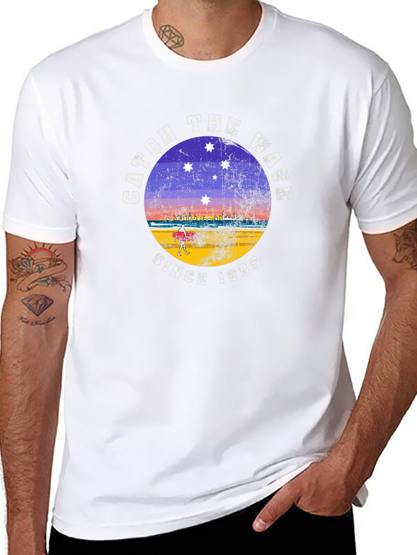 Catch the Wave Since 1986 Black T-Shirt