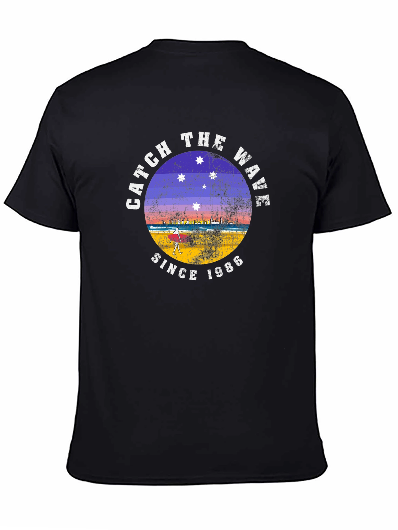 Catch the Wave Since 1986 Black T-Shirt